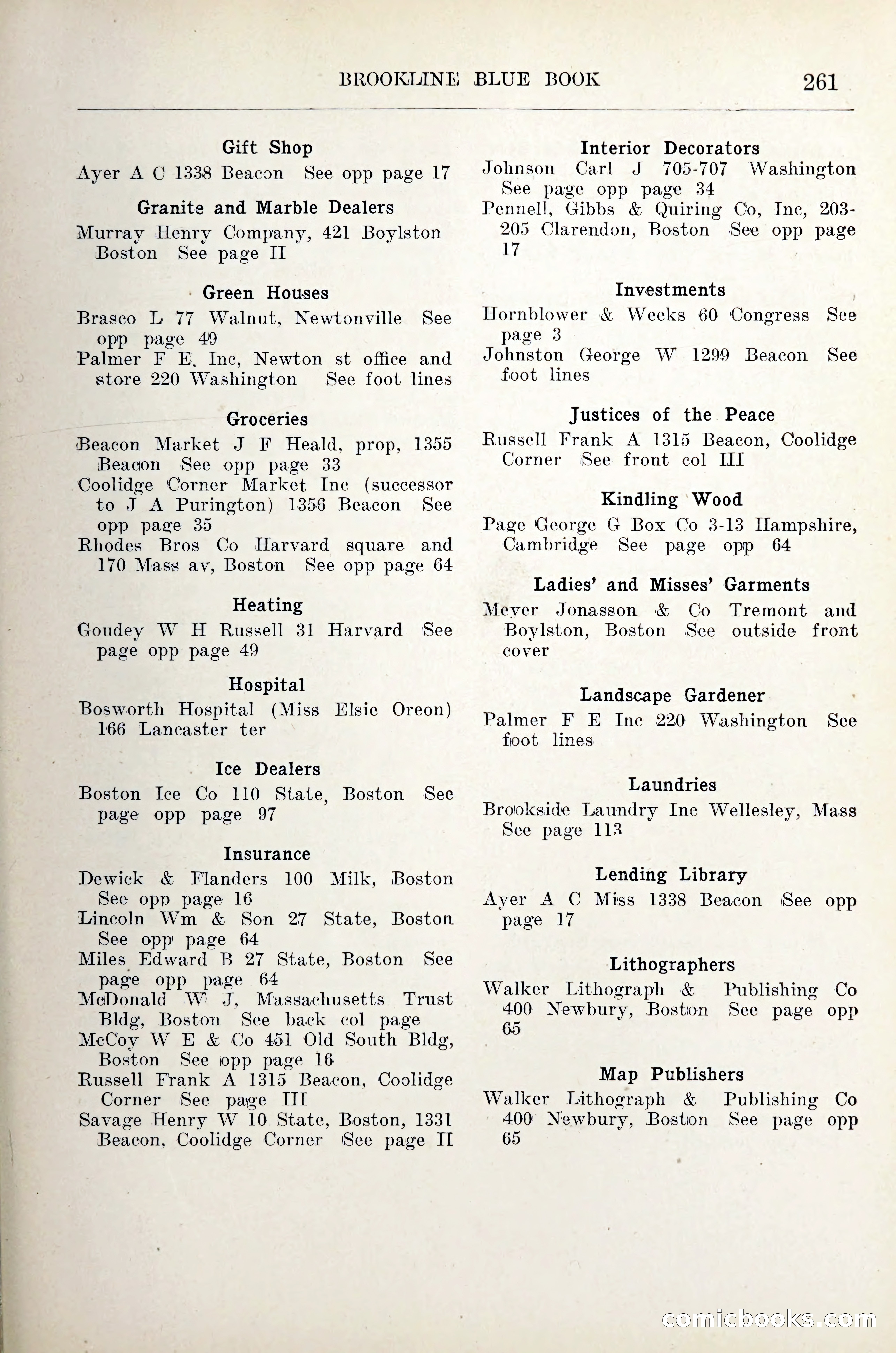 Blue Book of Brookline — page 282 of 305