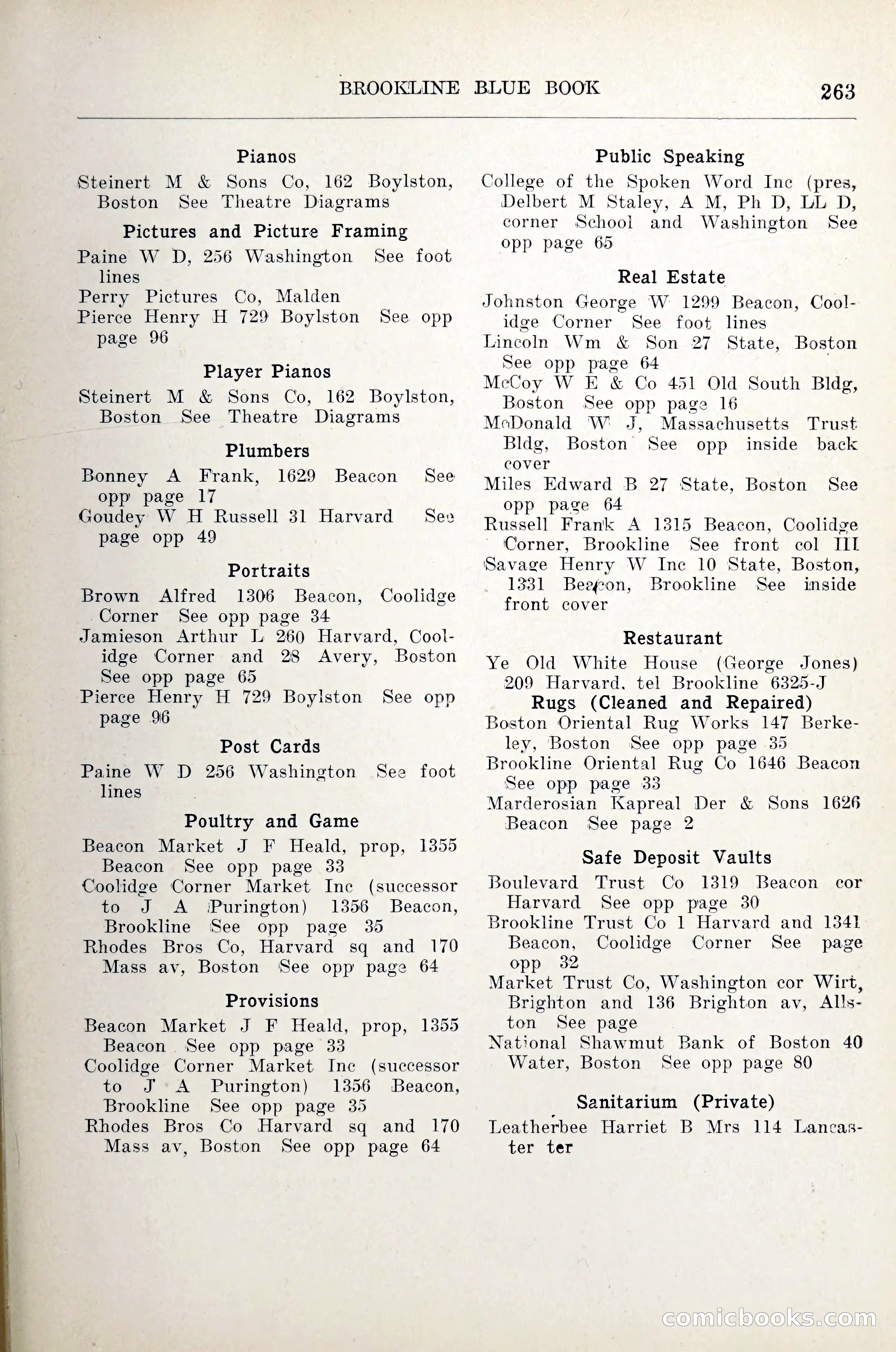 Blue Book of Brookline — page 284 of 305