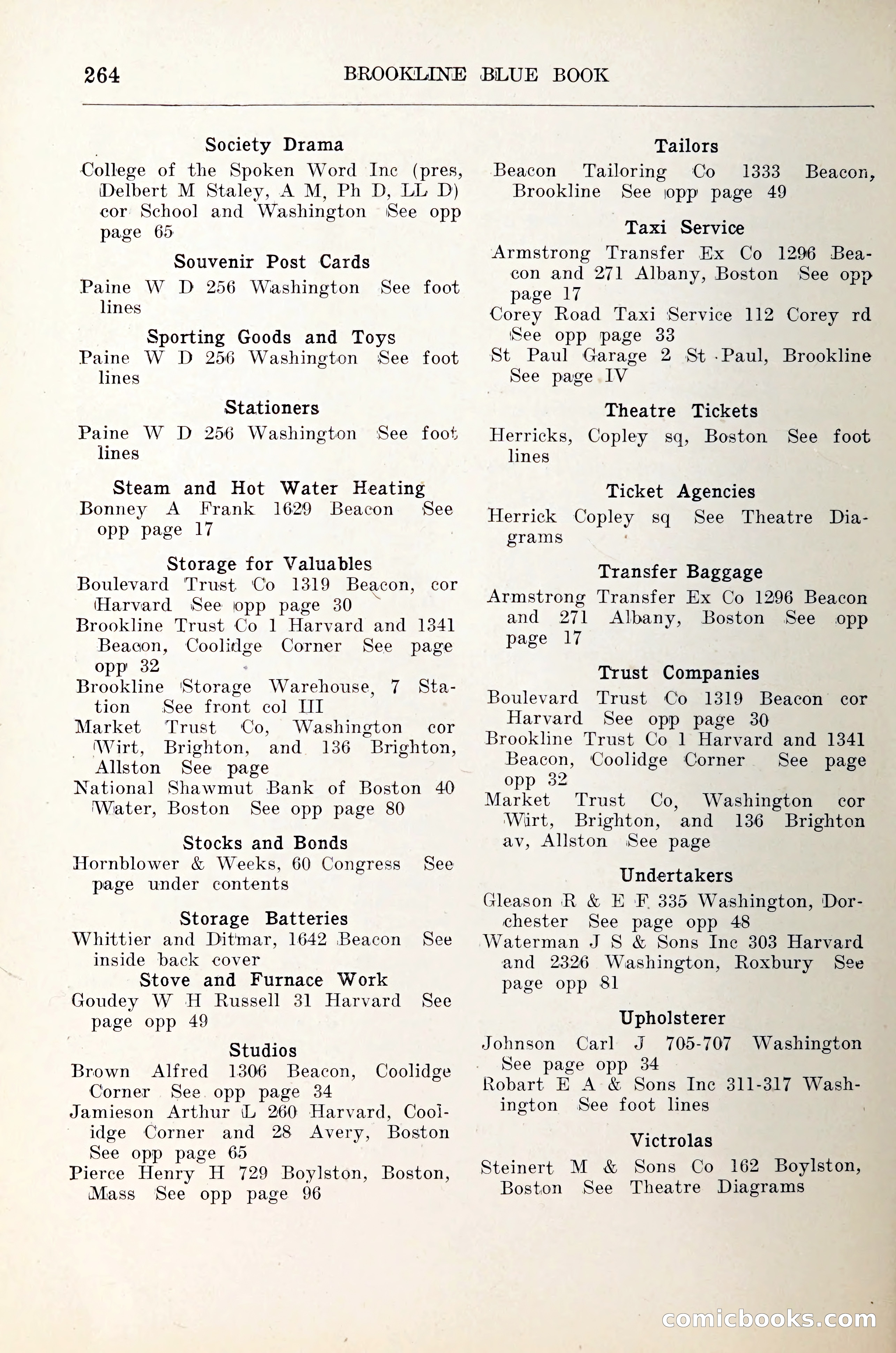 Blue Book of Brookline — page 285 of 305