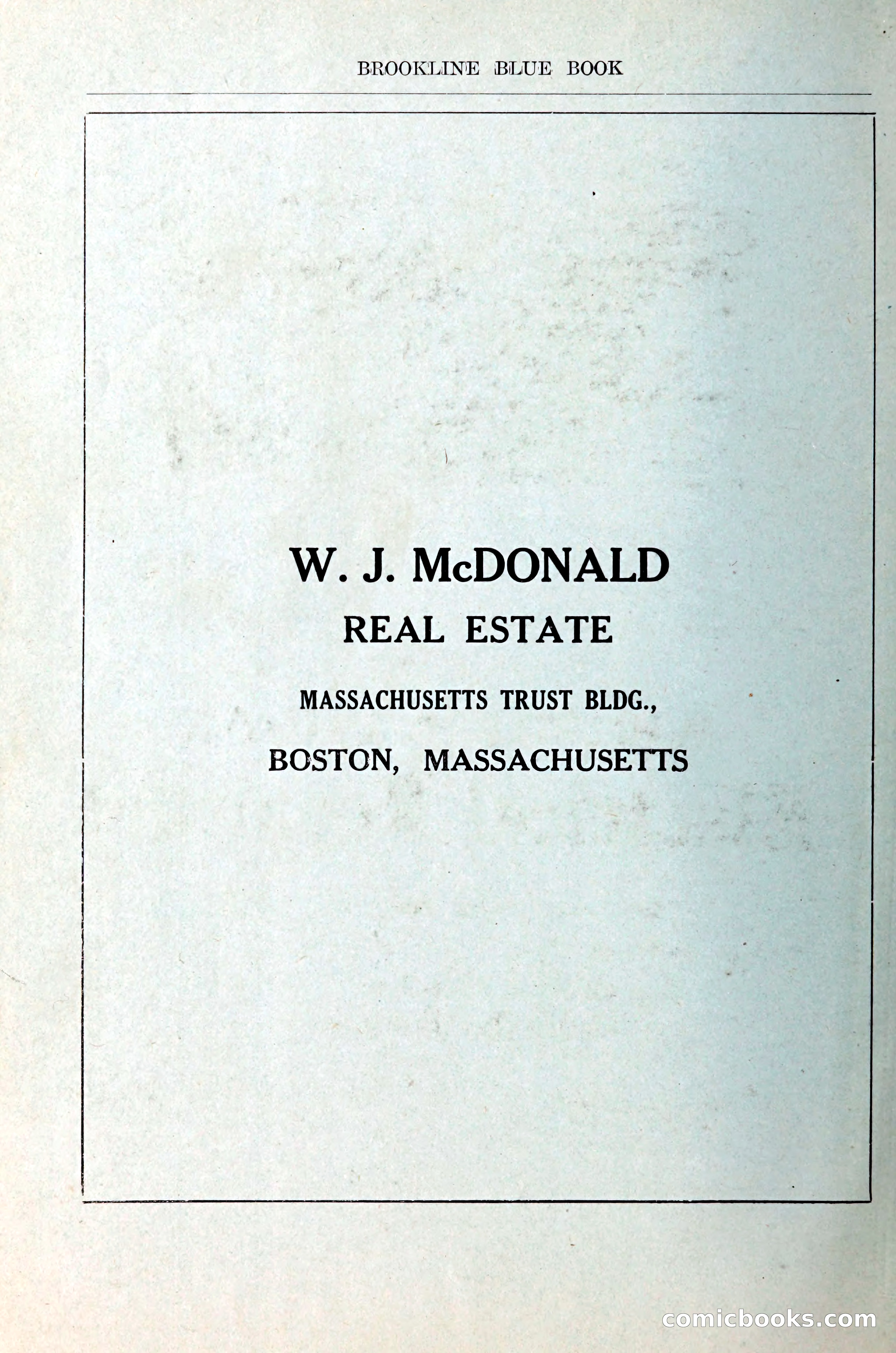 Blue Book of Brookline — page 303 of 305