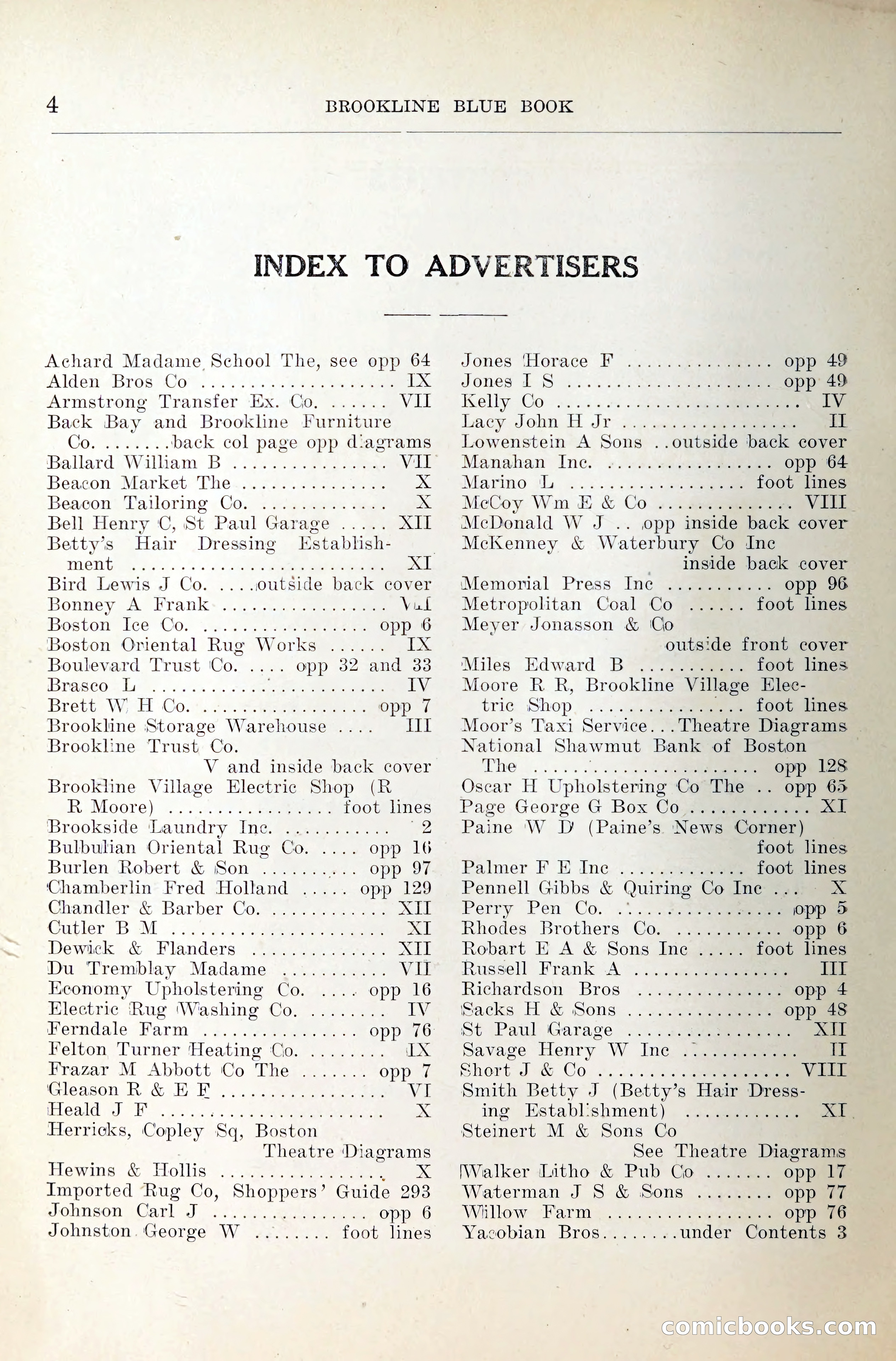 Blue Book of Brookline — page 19 of 354