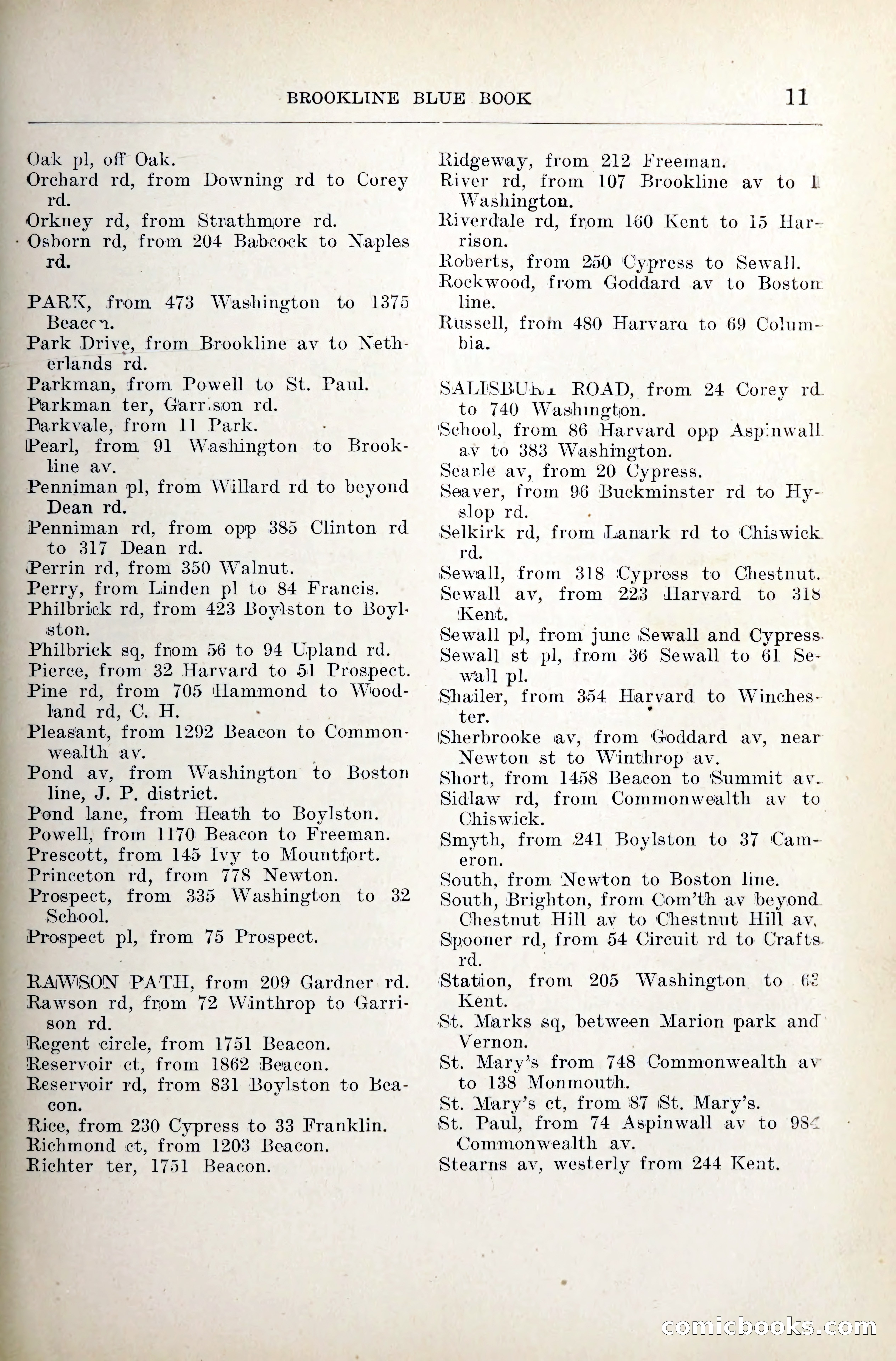 Blue Book of Brookline — page 30 of 354