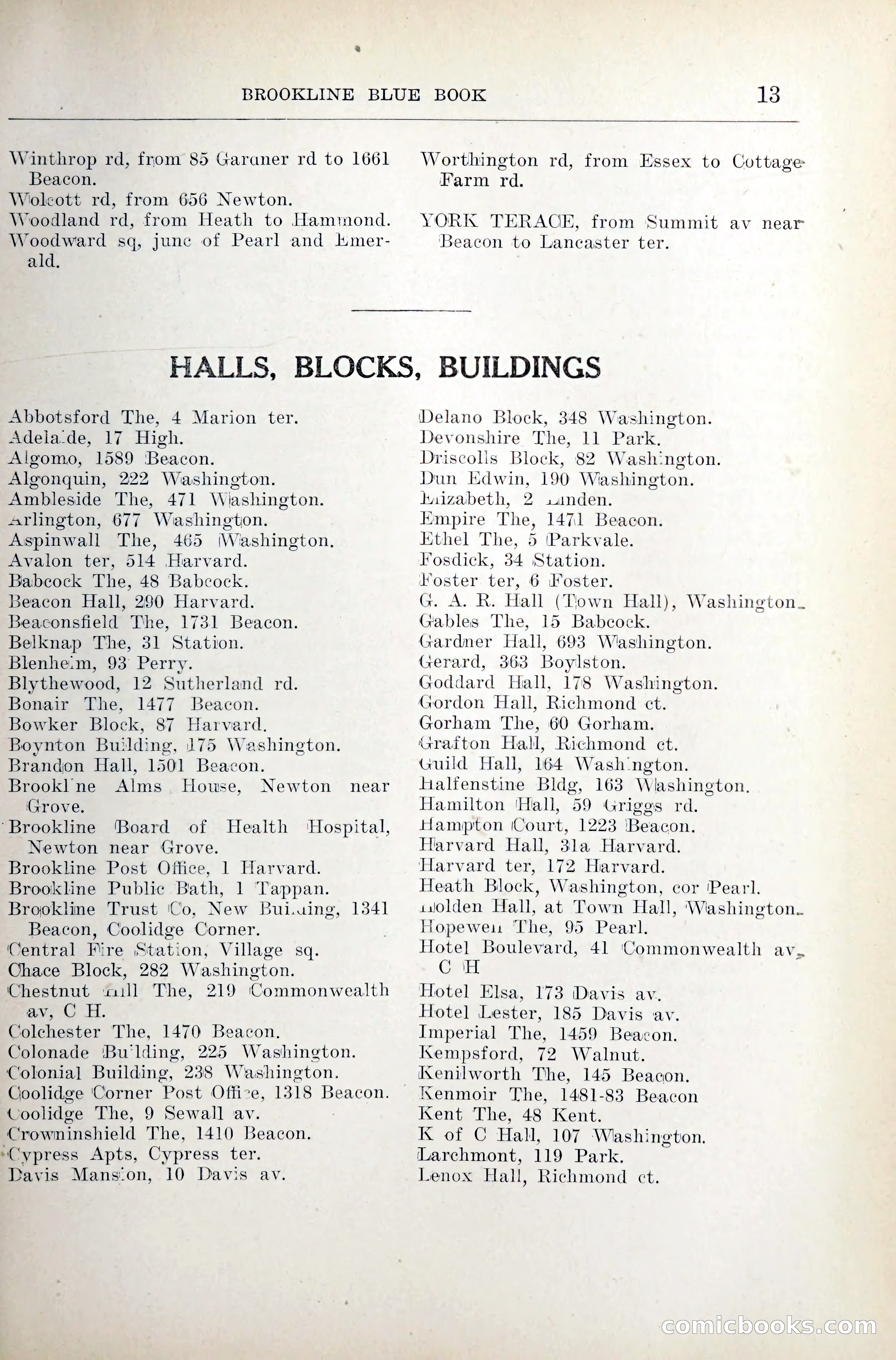 Blue Book of Brookline — page 32 of 354