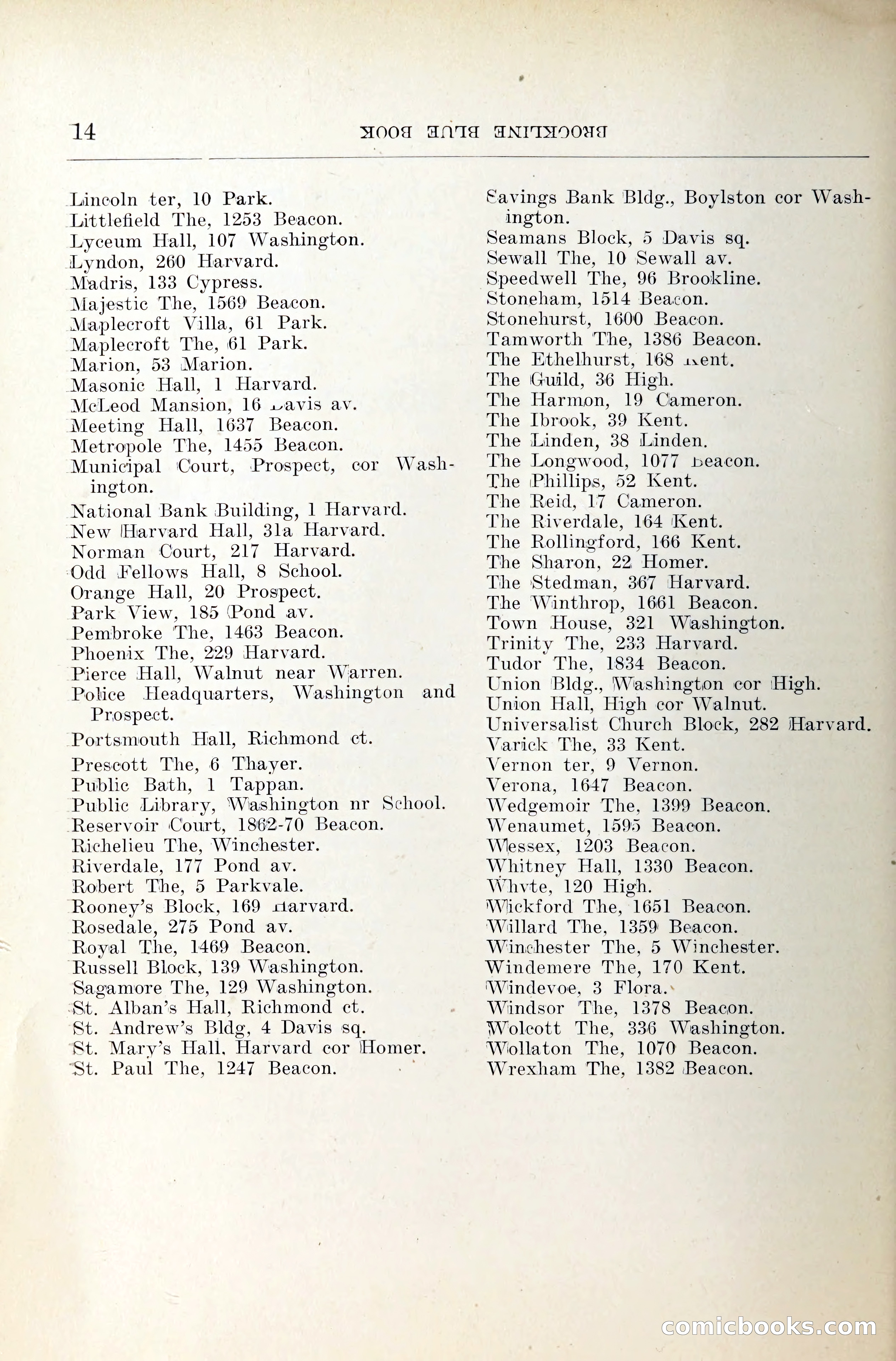 Blue Book of Brookline — page 33 of 354