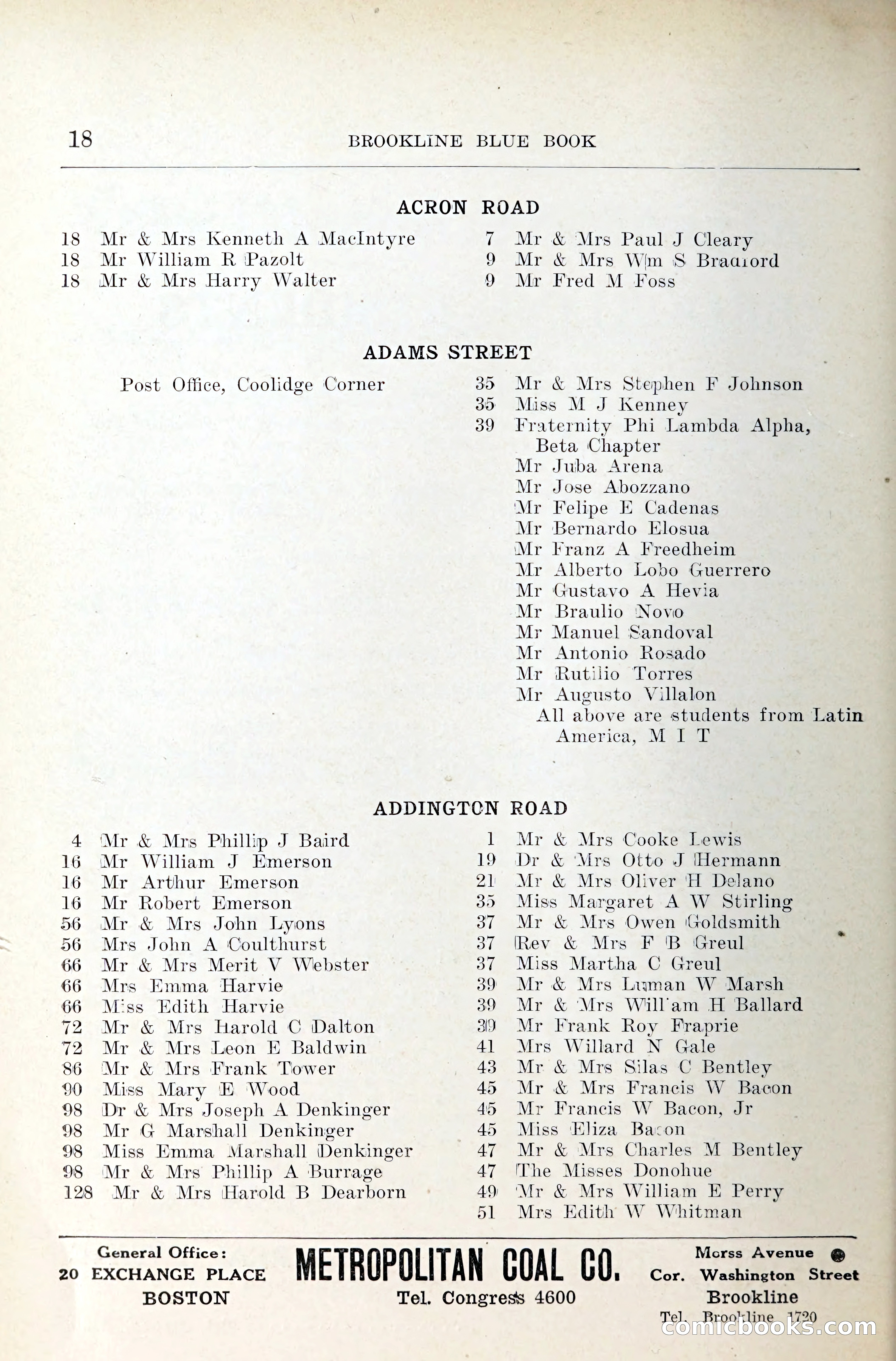 Blue Book of Brookline — page 39 of 354