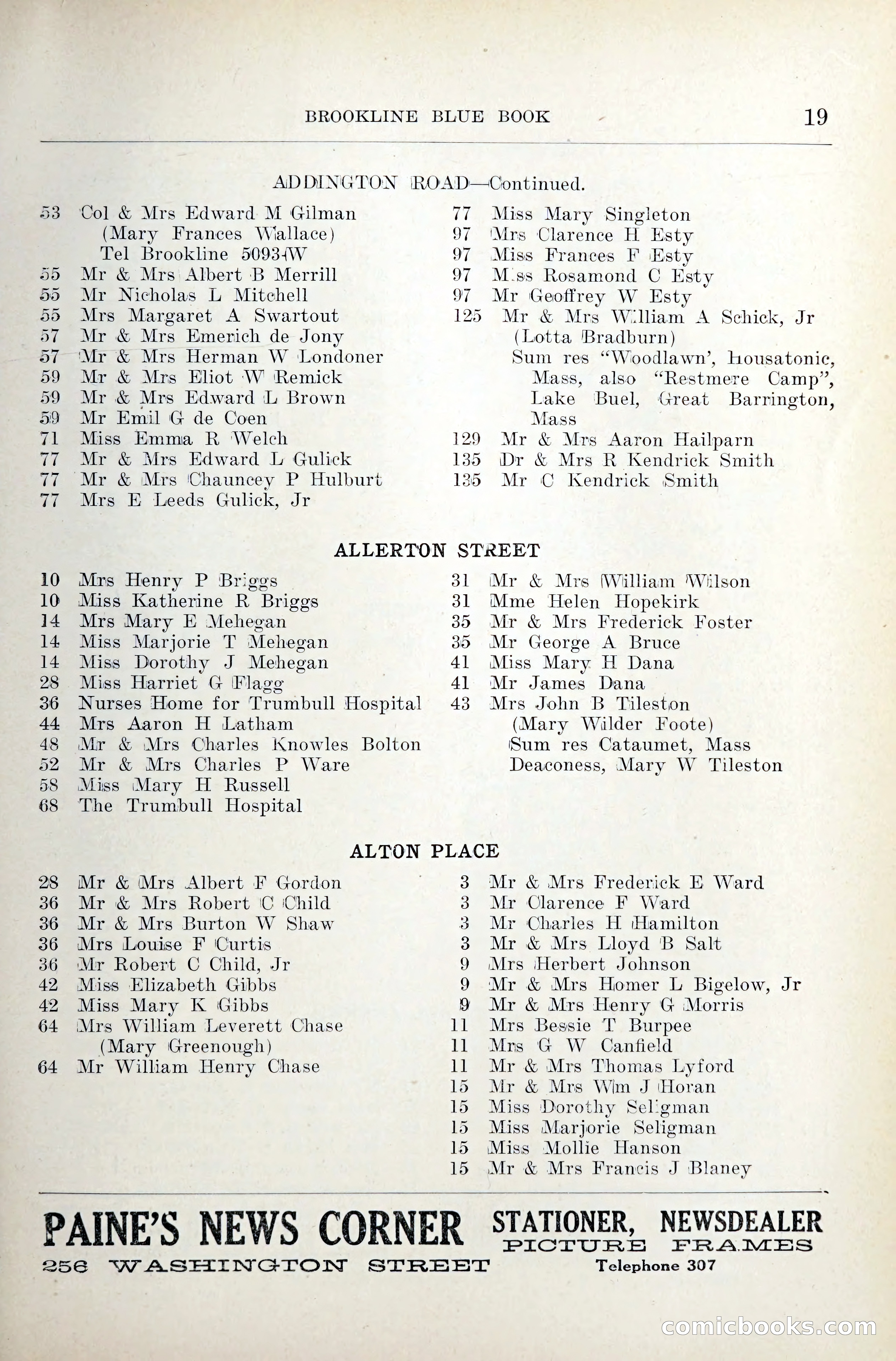 Blue Book of Brookline — page 40 of 354