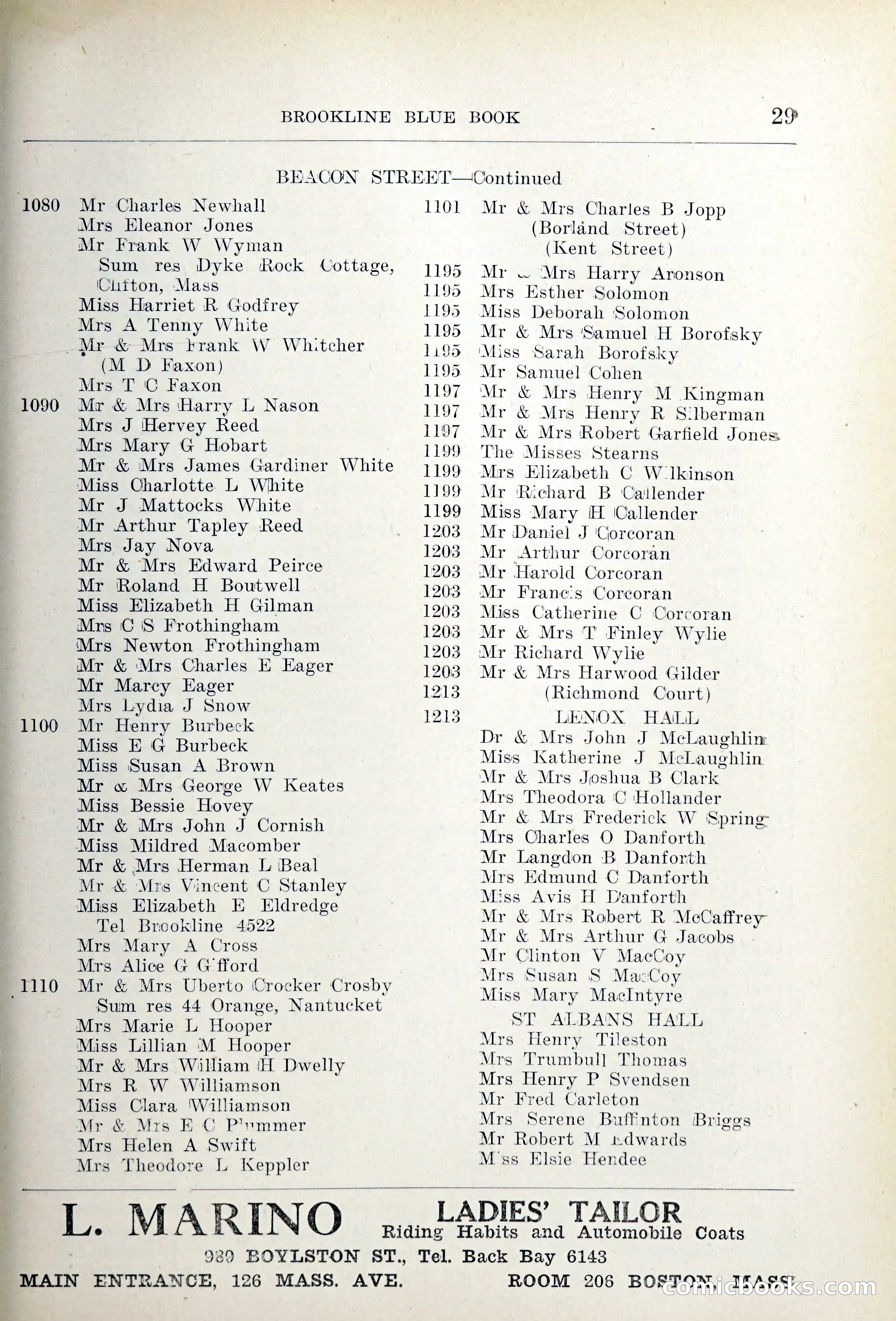 Blue Book of Brookline — page 50 of 354