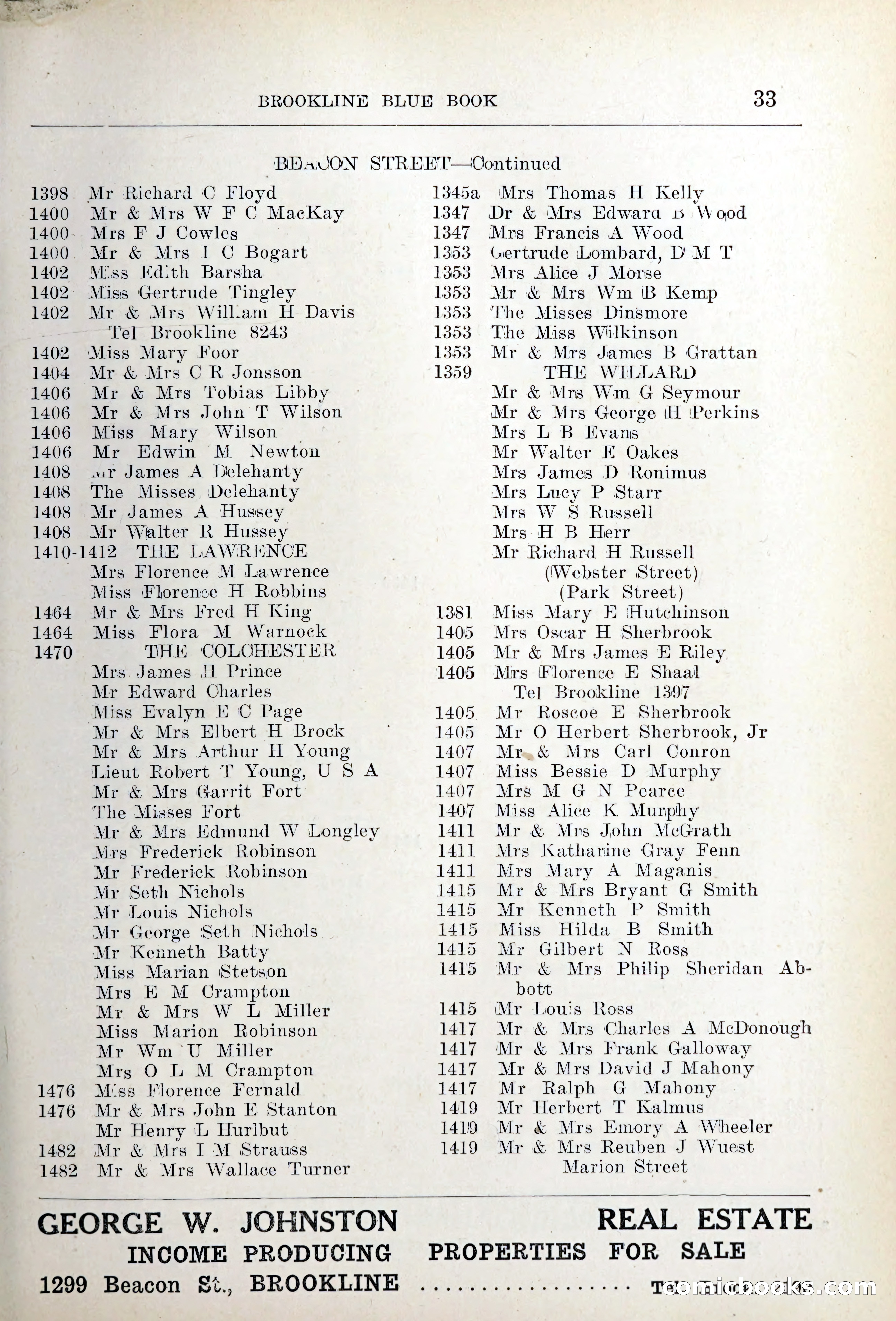 Blue Book of Brookline — page 56 of 354
