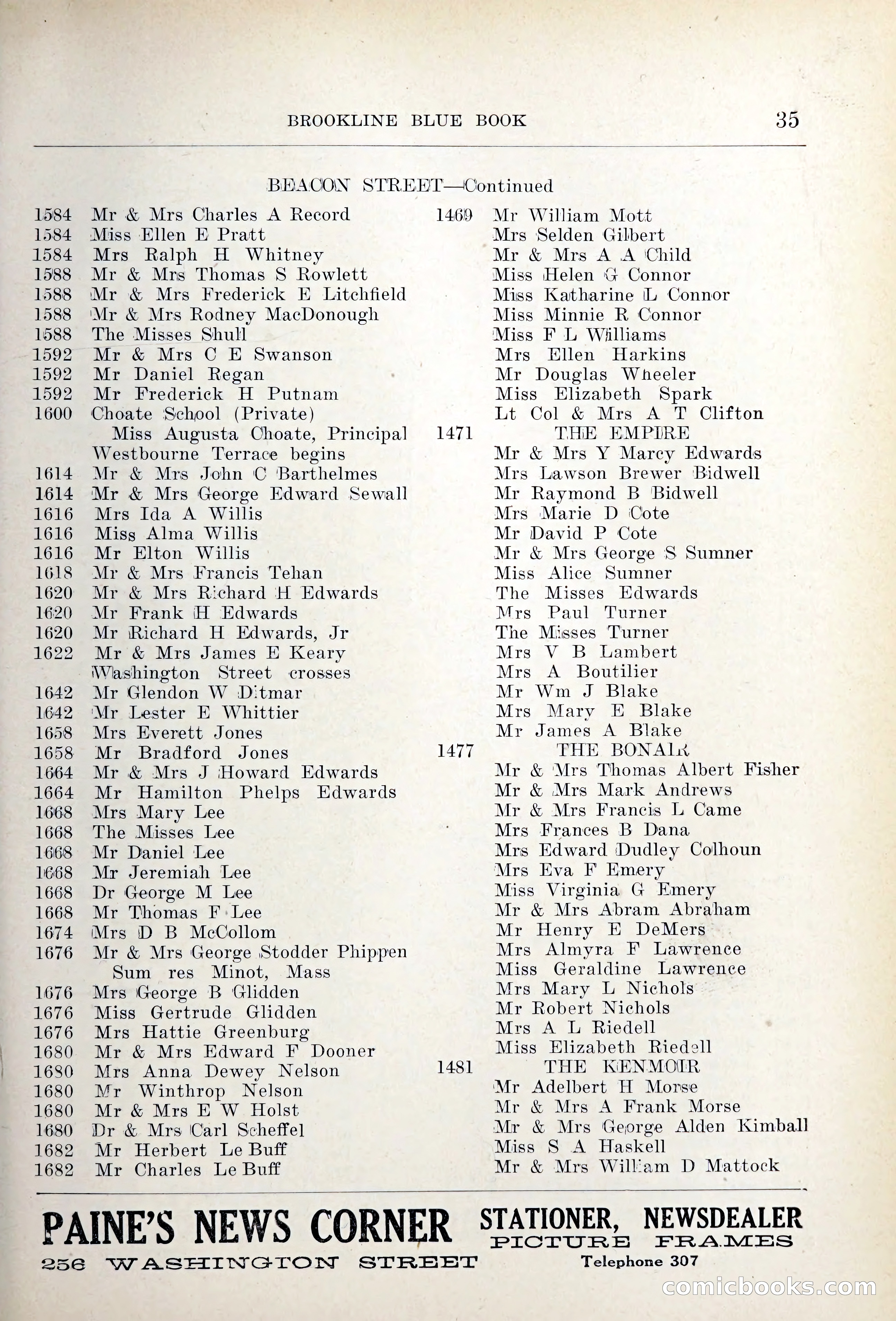 Blue Book of Brookline — page 58 of 354