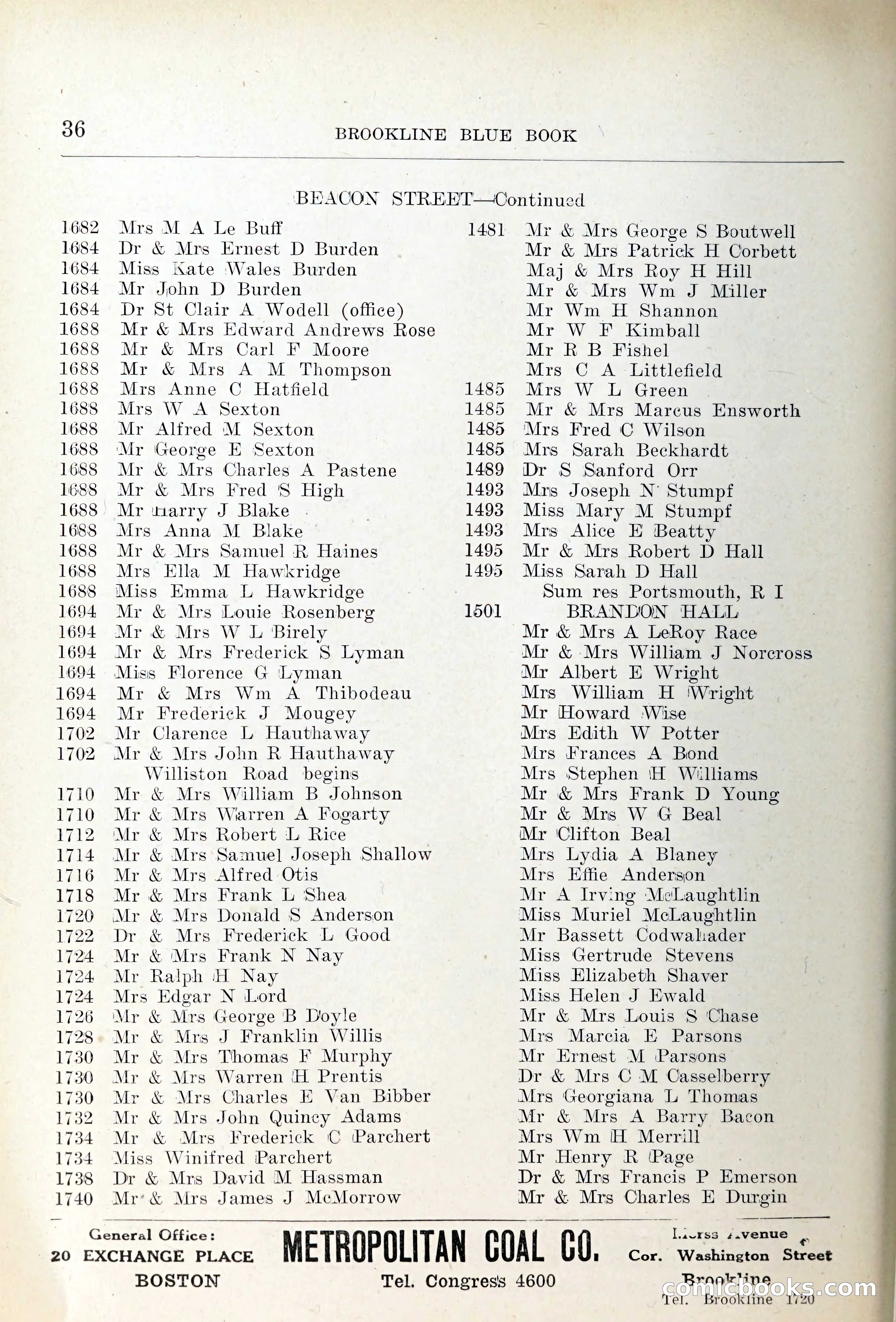 Blue Book of Brookline — page 59 of 354