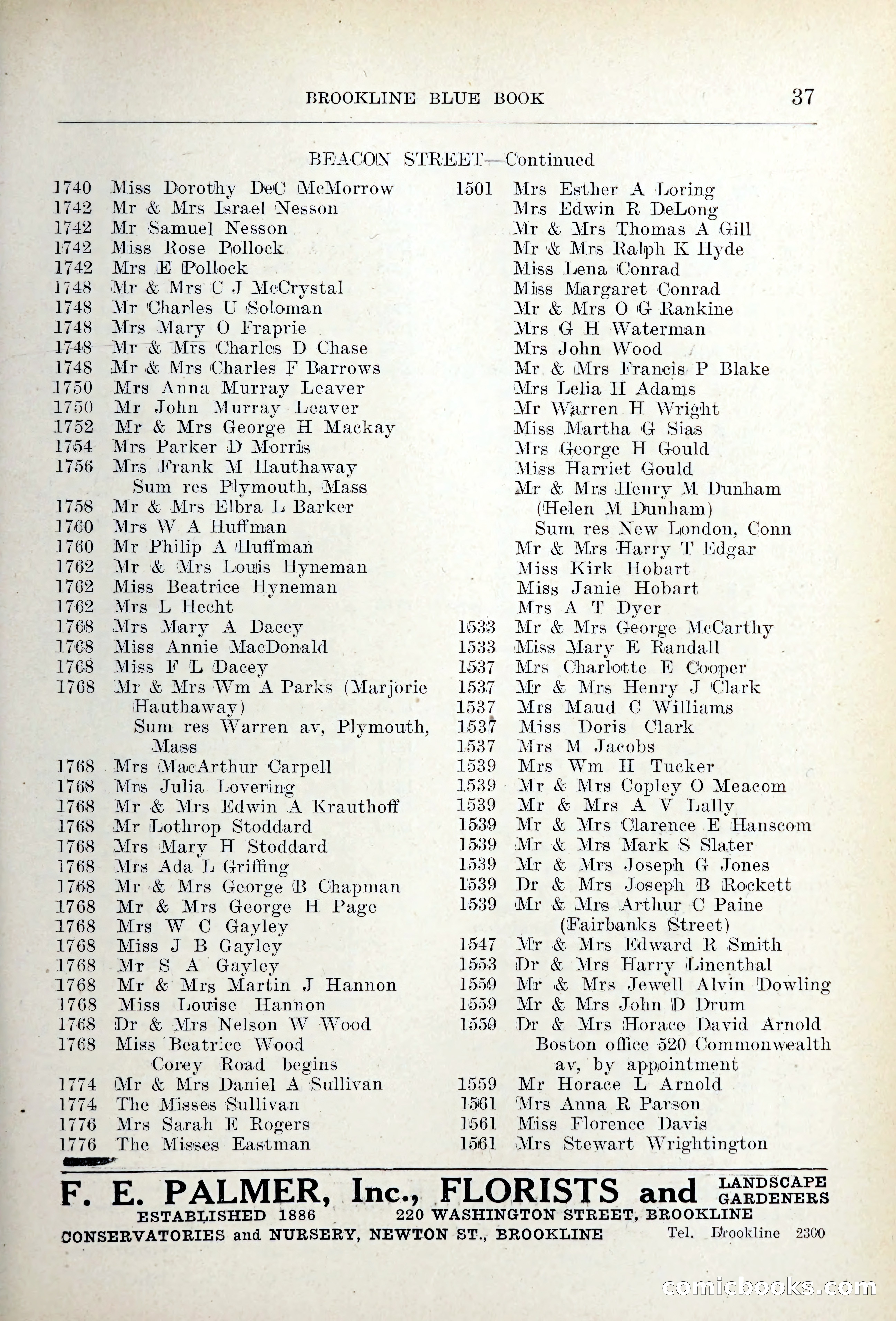 Blue Book of Brookline — page 60 of 354