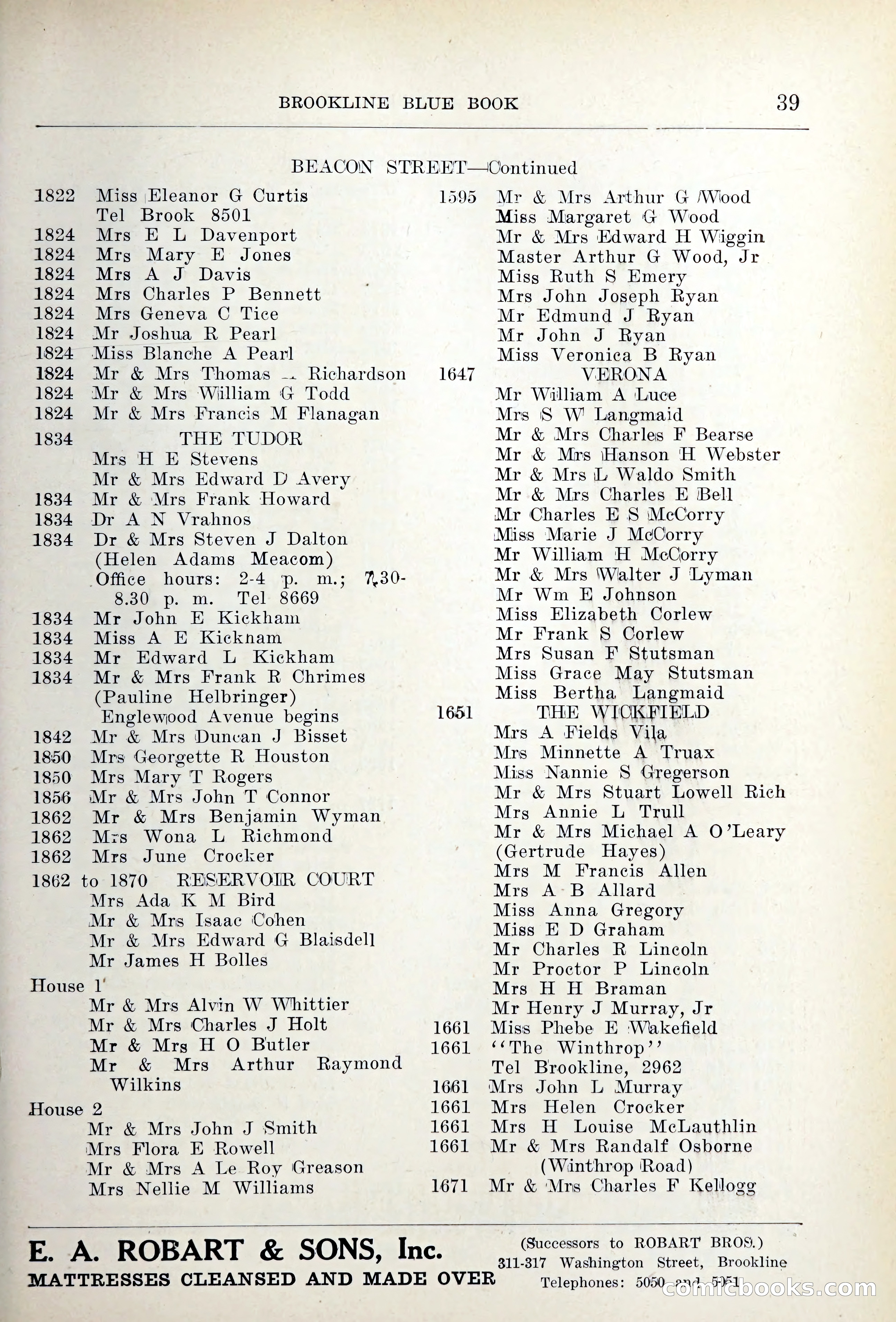 Blue Book of Brookline — page 62 of 354