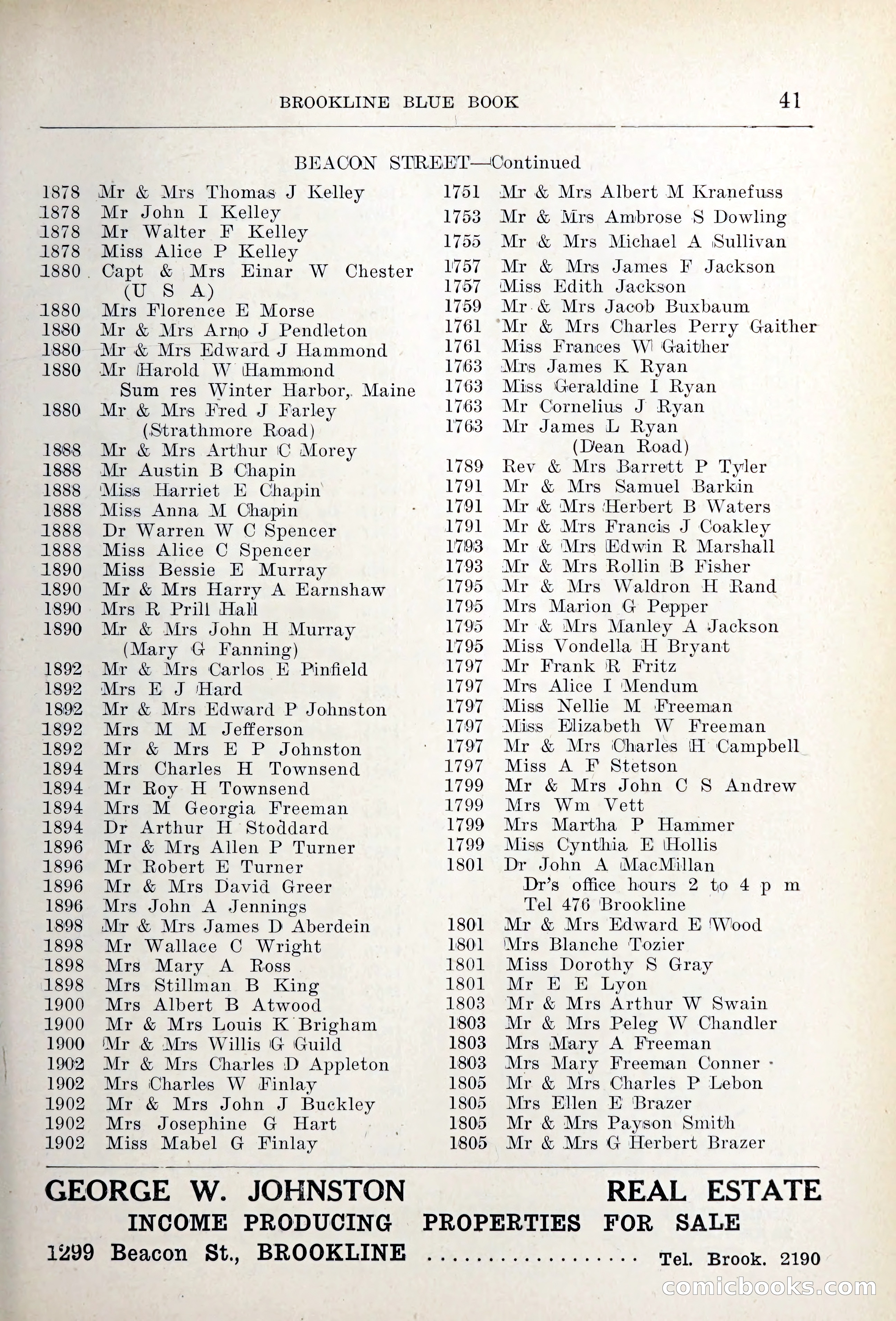 Blue Book of Brookline — page 64 of 354