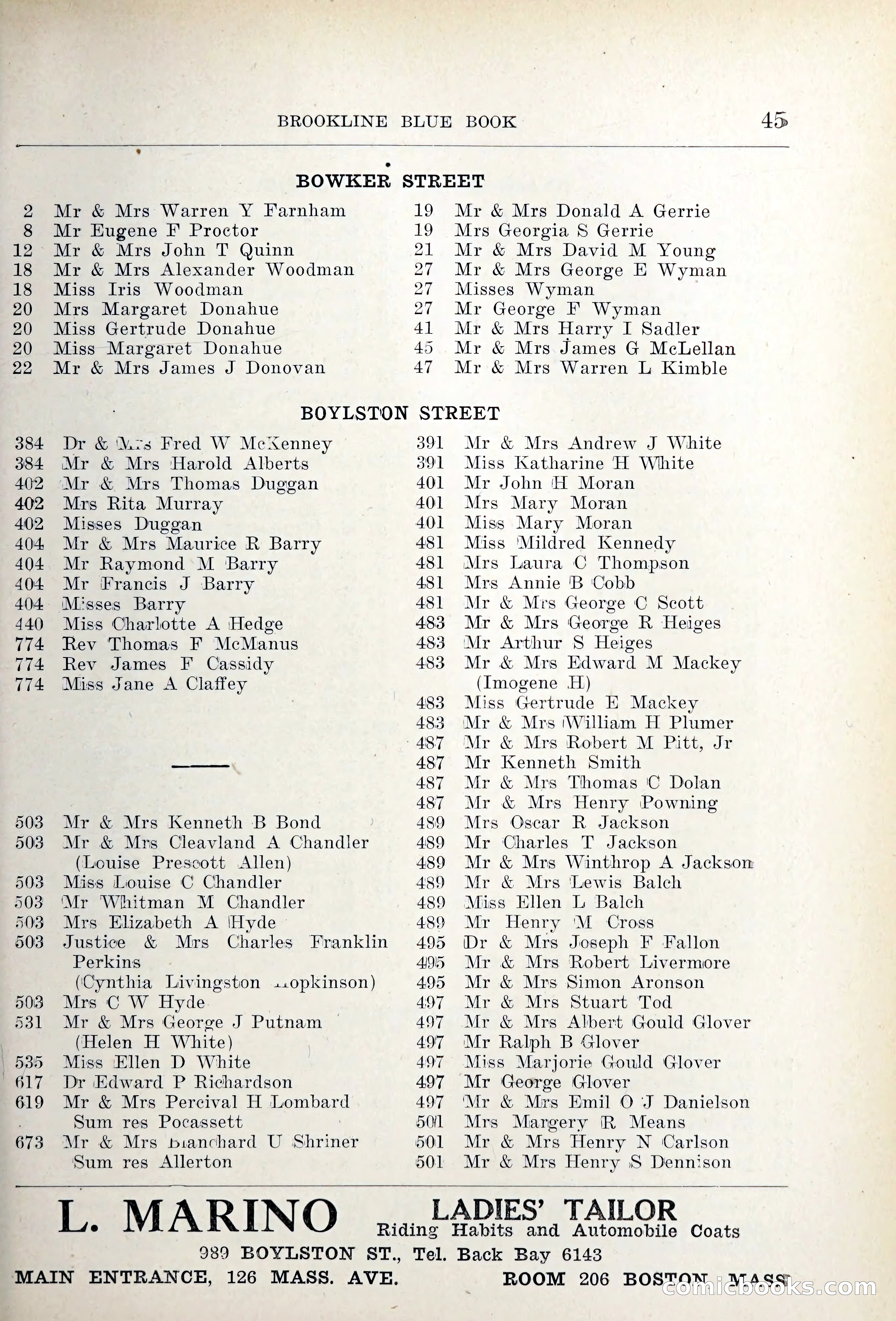 Blue Book of Brookline — page 68 of 354