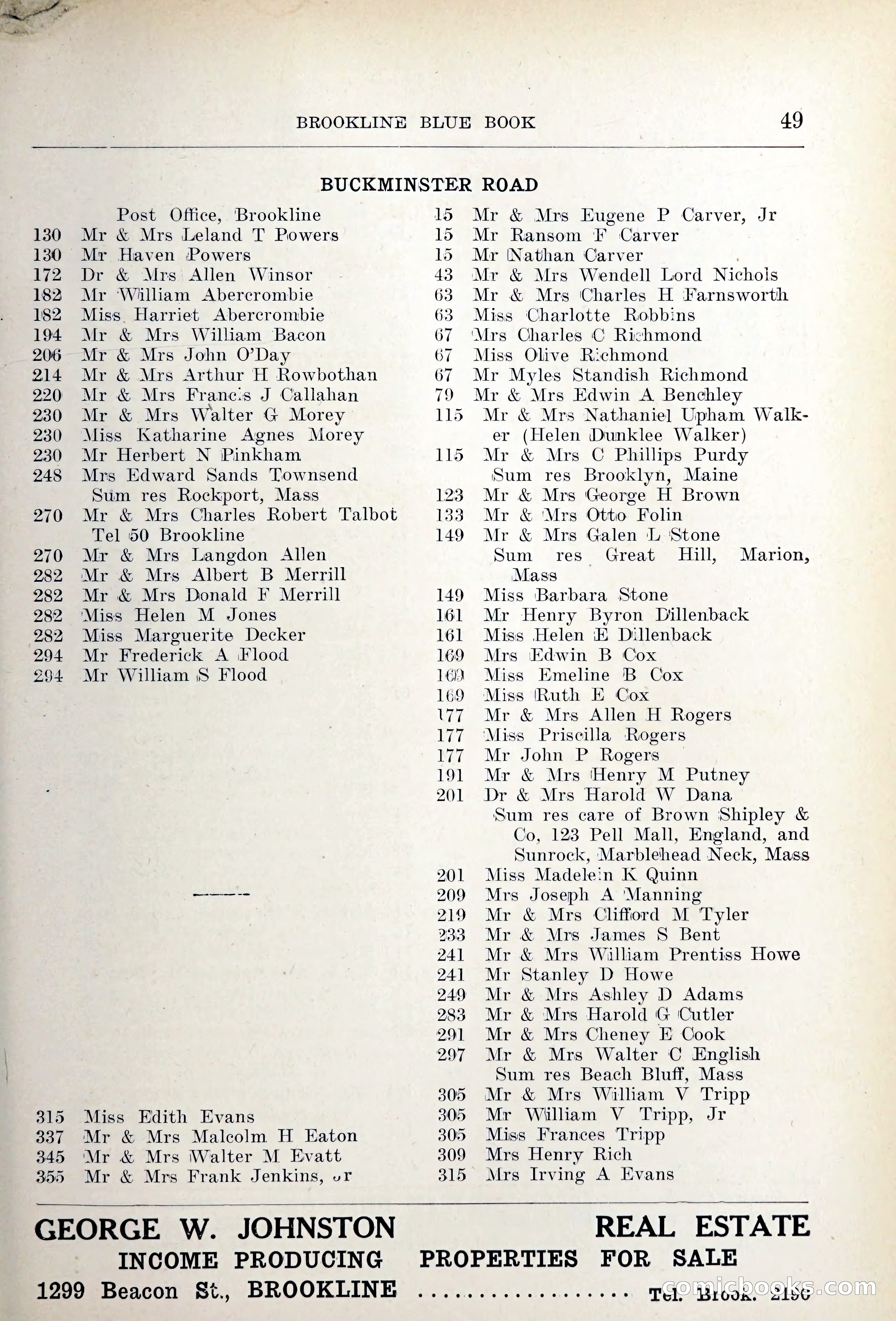 Blue Book of Brookline — page 74 of 354