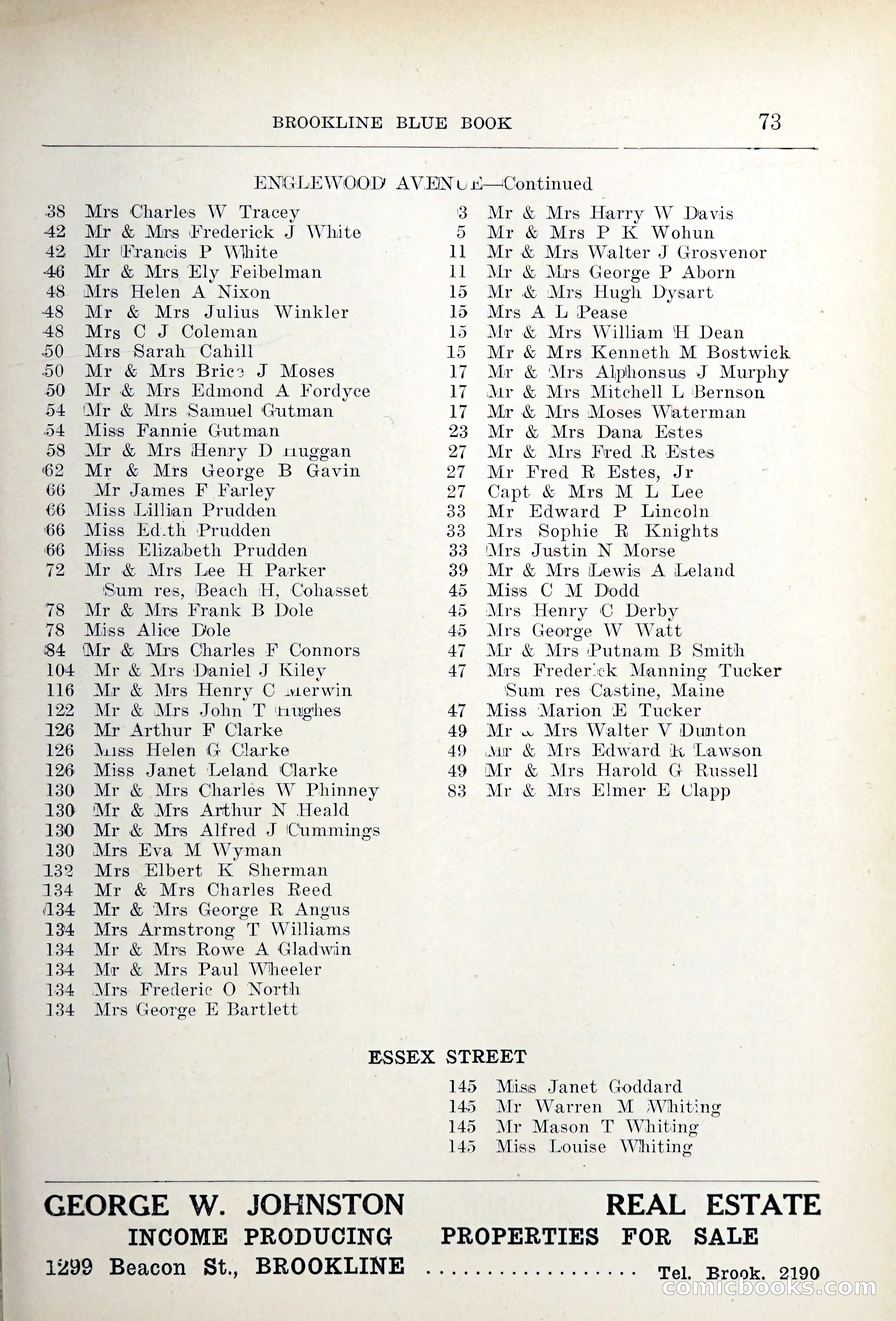 Blue Book of Brookline — page 100 of 354
