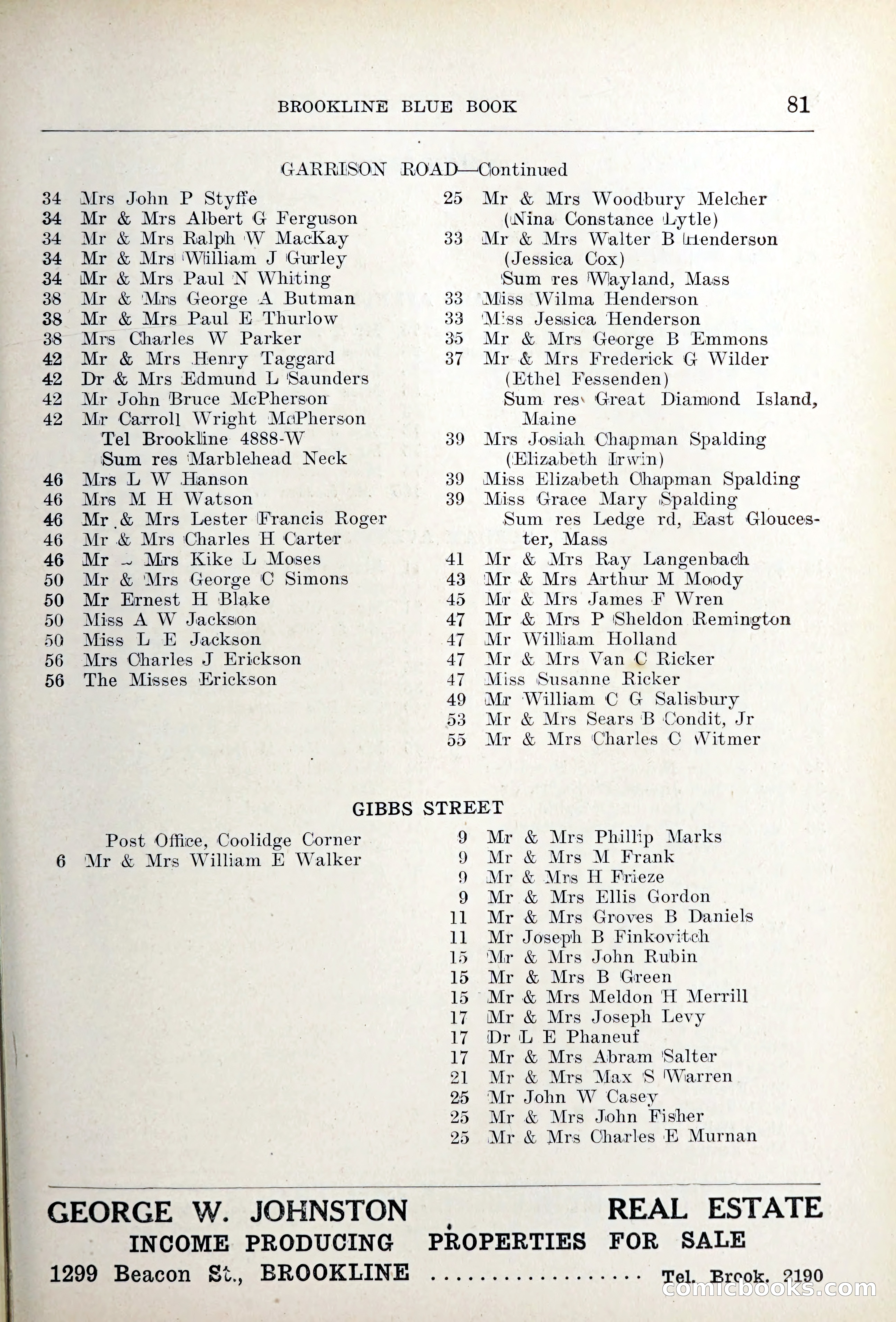 Blue Book of Brookline — page 112 of 354