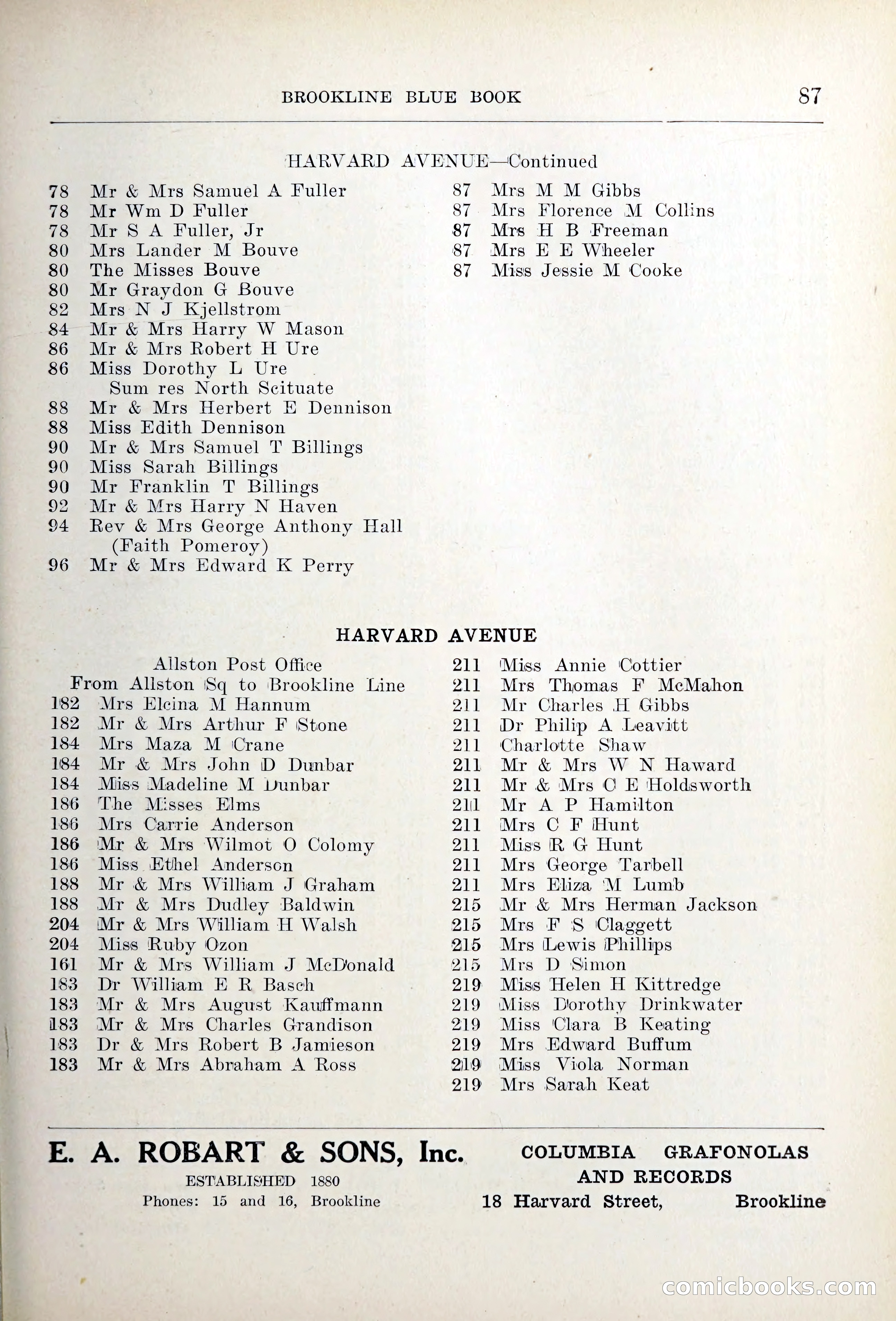 Blue Book of Brookline — page 118 of 354