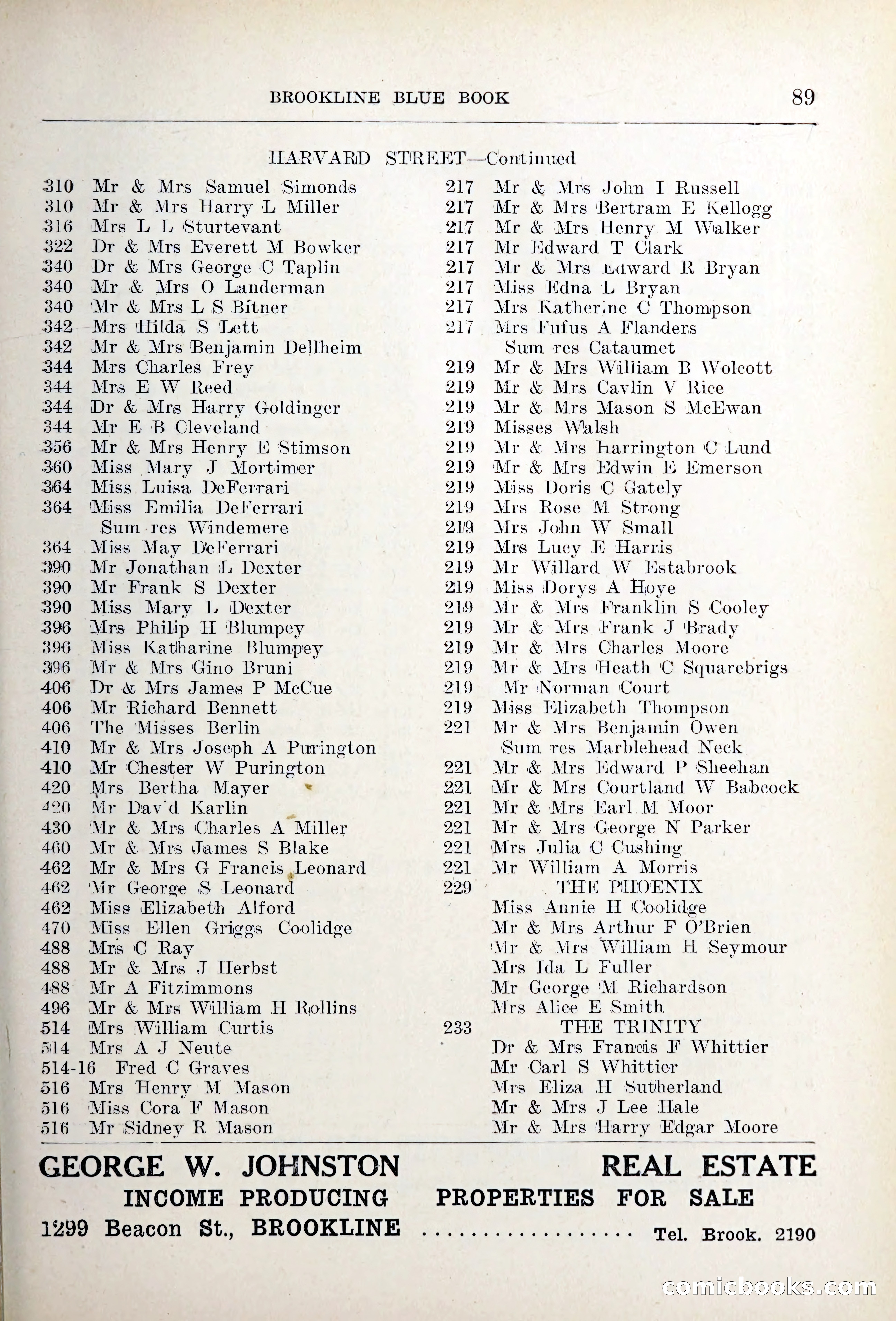 Blue Book of Brookline — page 120 of 354