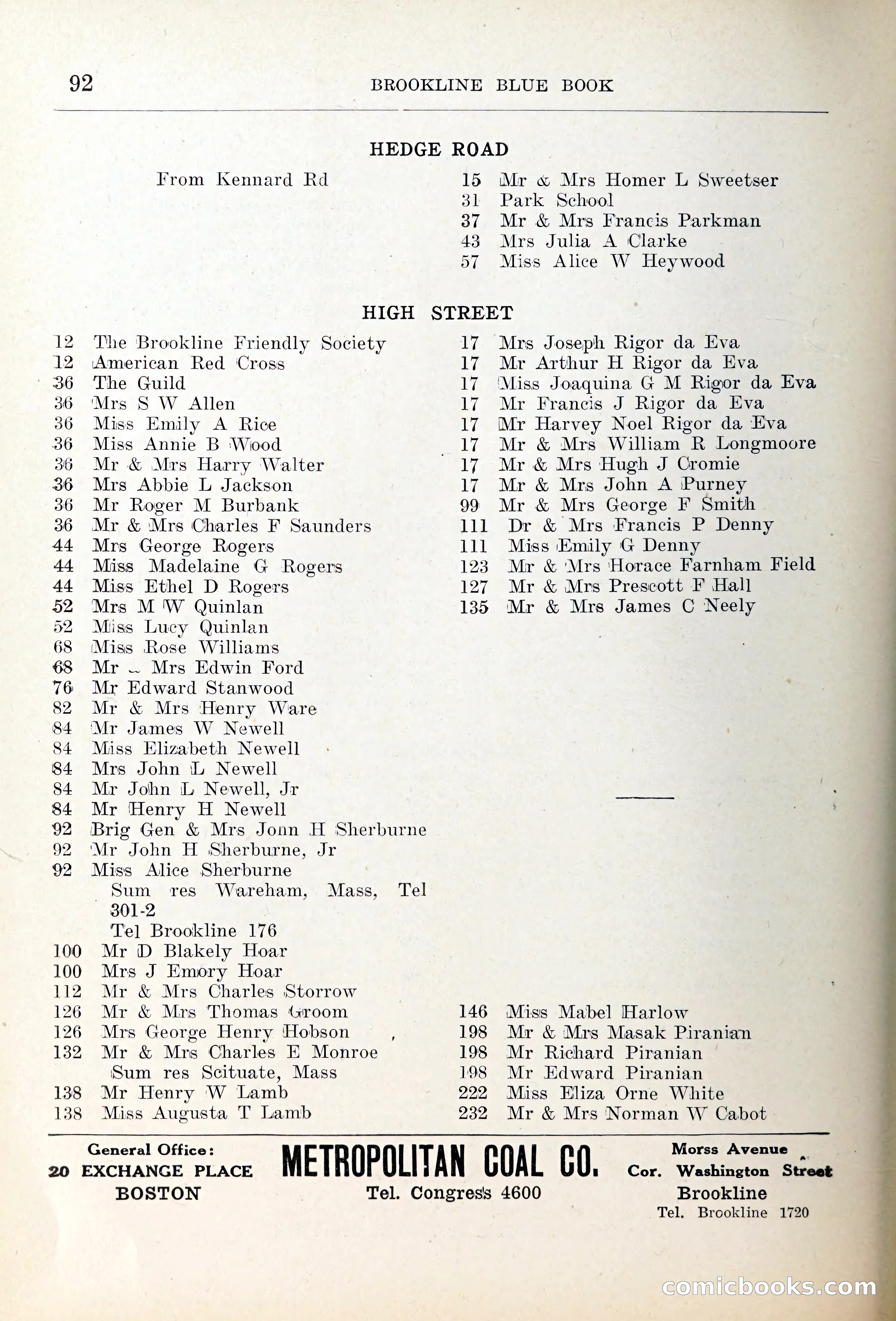 Blue Book of Brookline — page 123 of 354