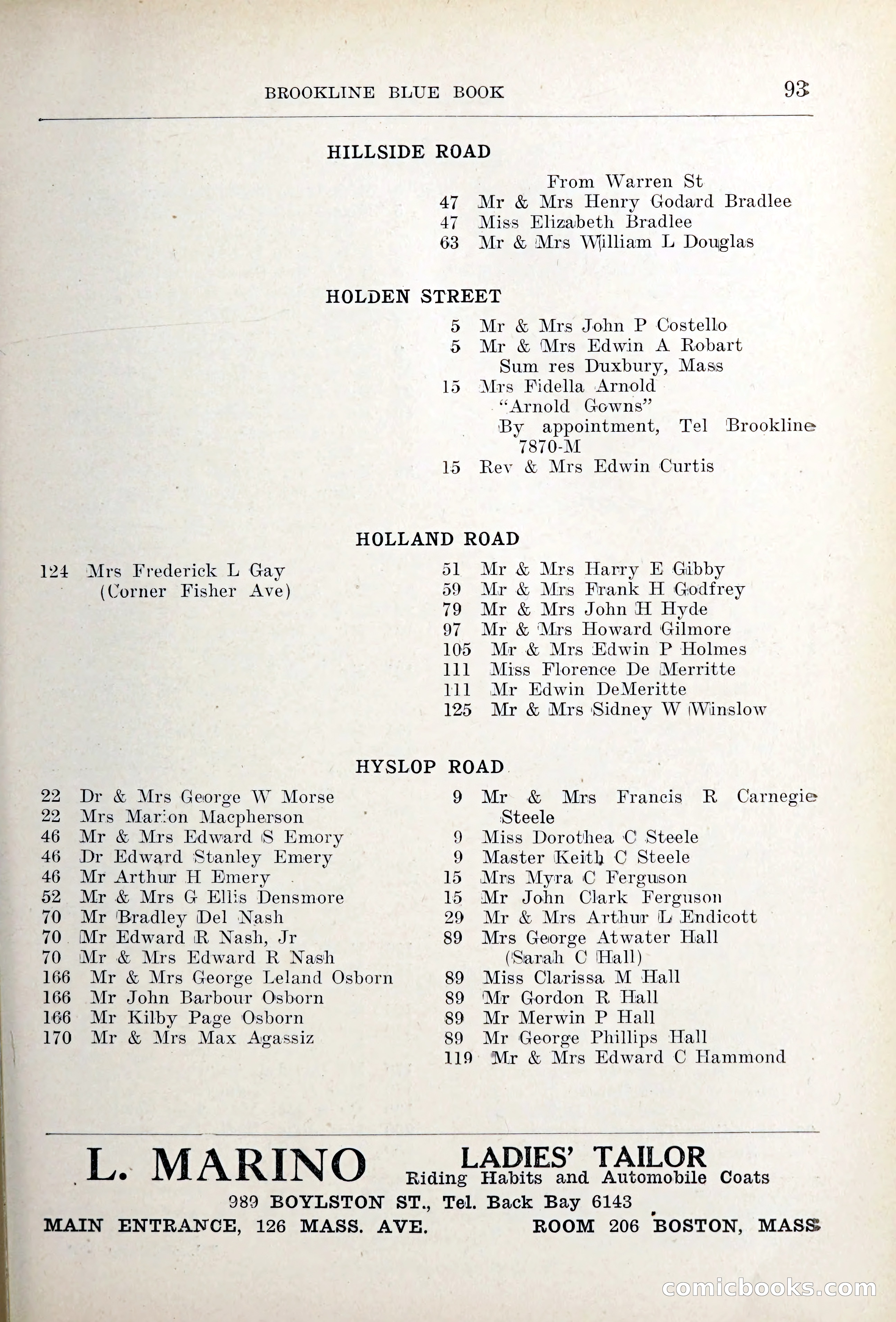 Blue Book of Brookline — page 124 of 354