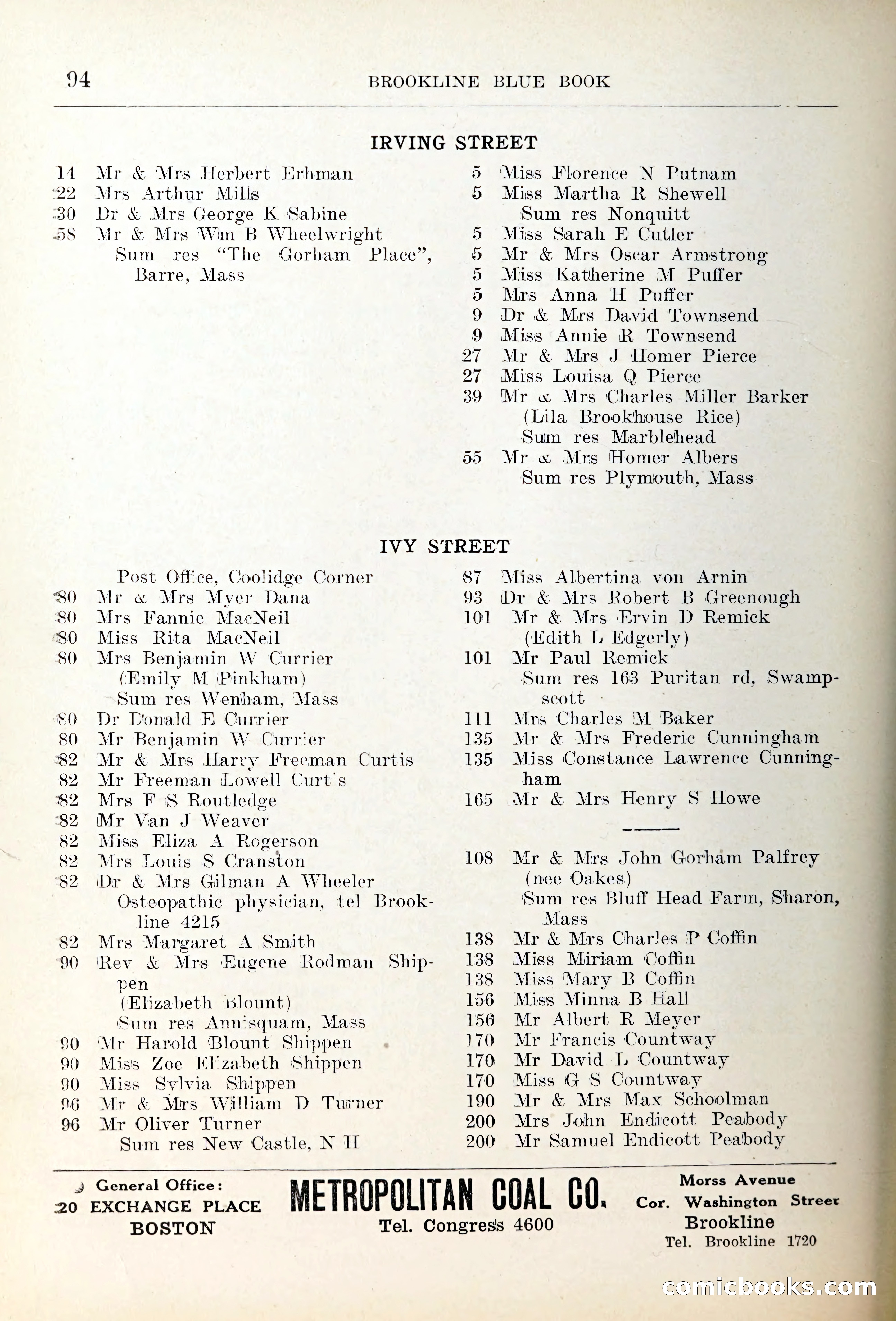 Blue Book of Brookline — page 125 of 354