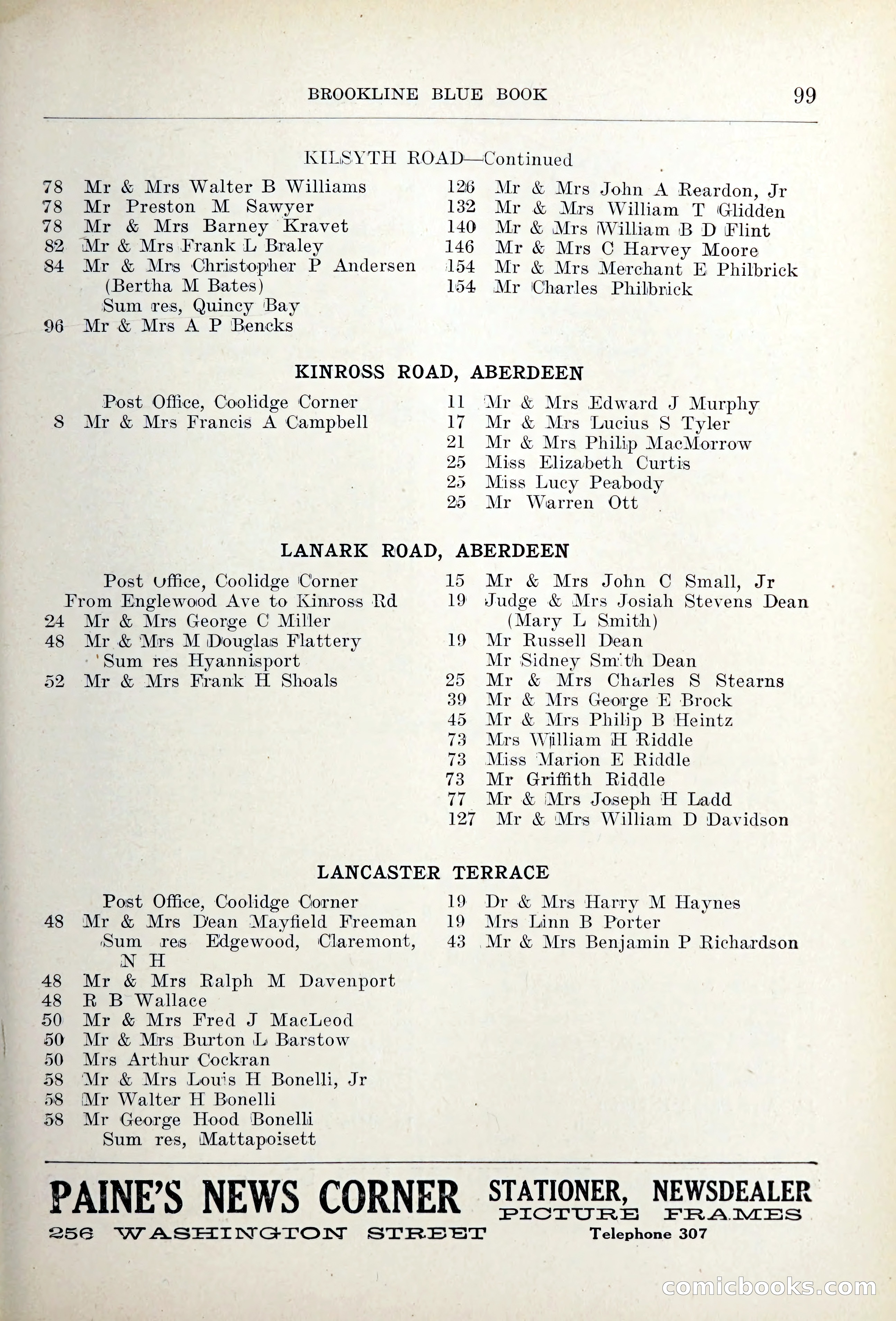 Blue Book of Brookline — page 132 of 354