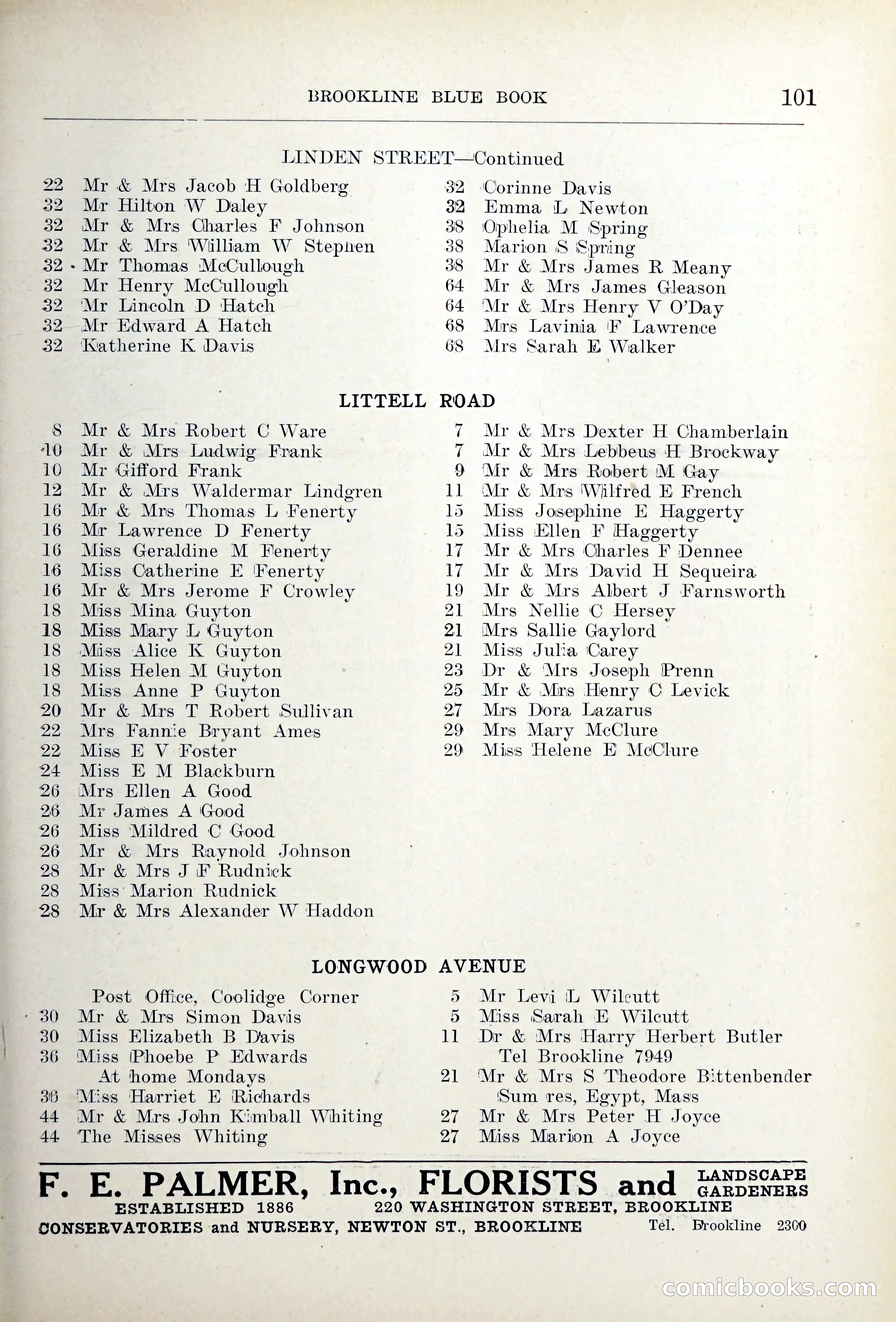 Blue Book of Brookline — page 134 of 354