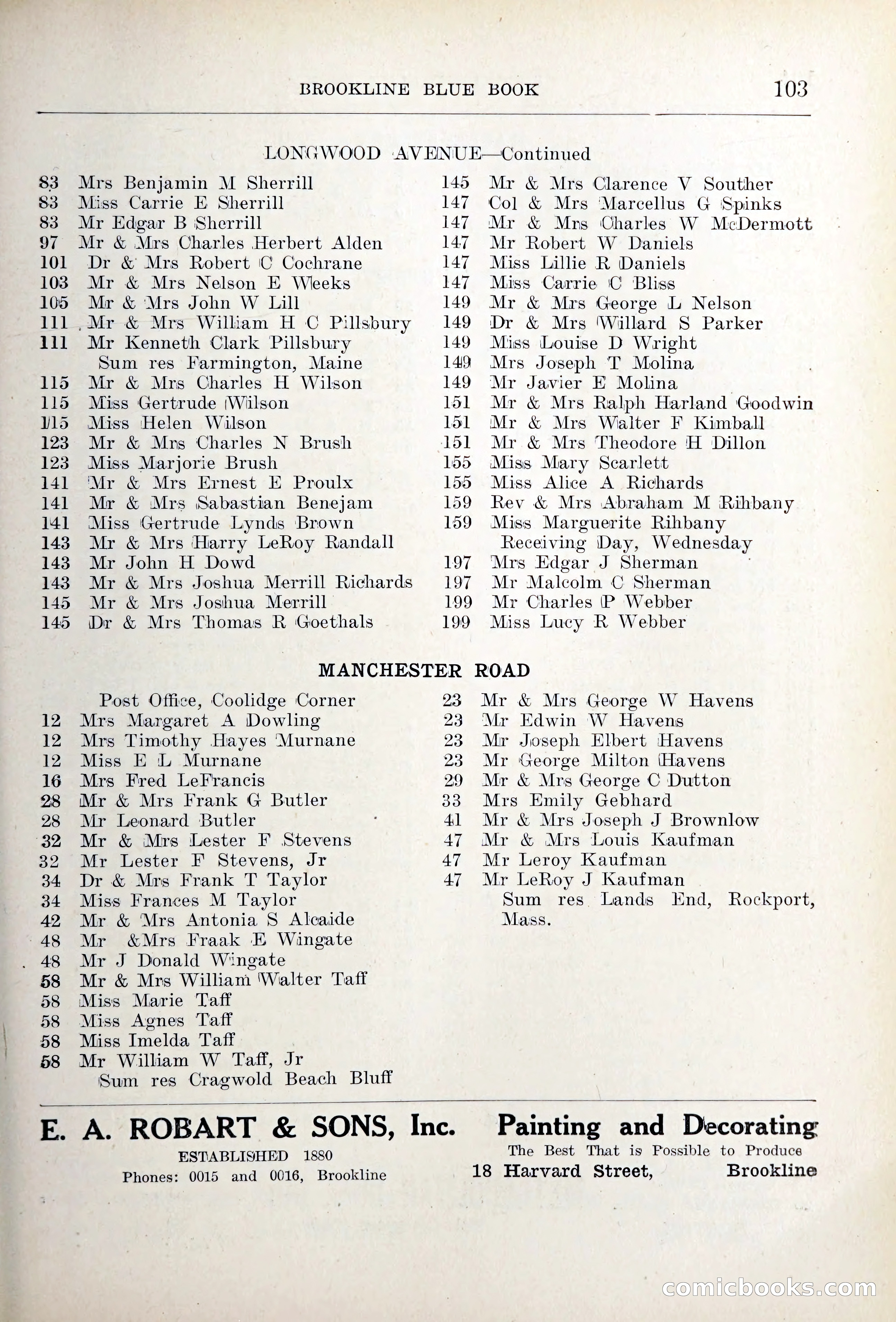 Blue Book of Brookline — page 136 of 354