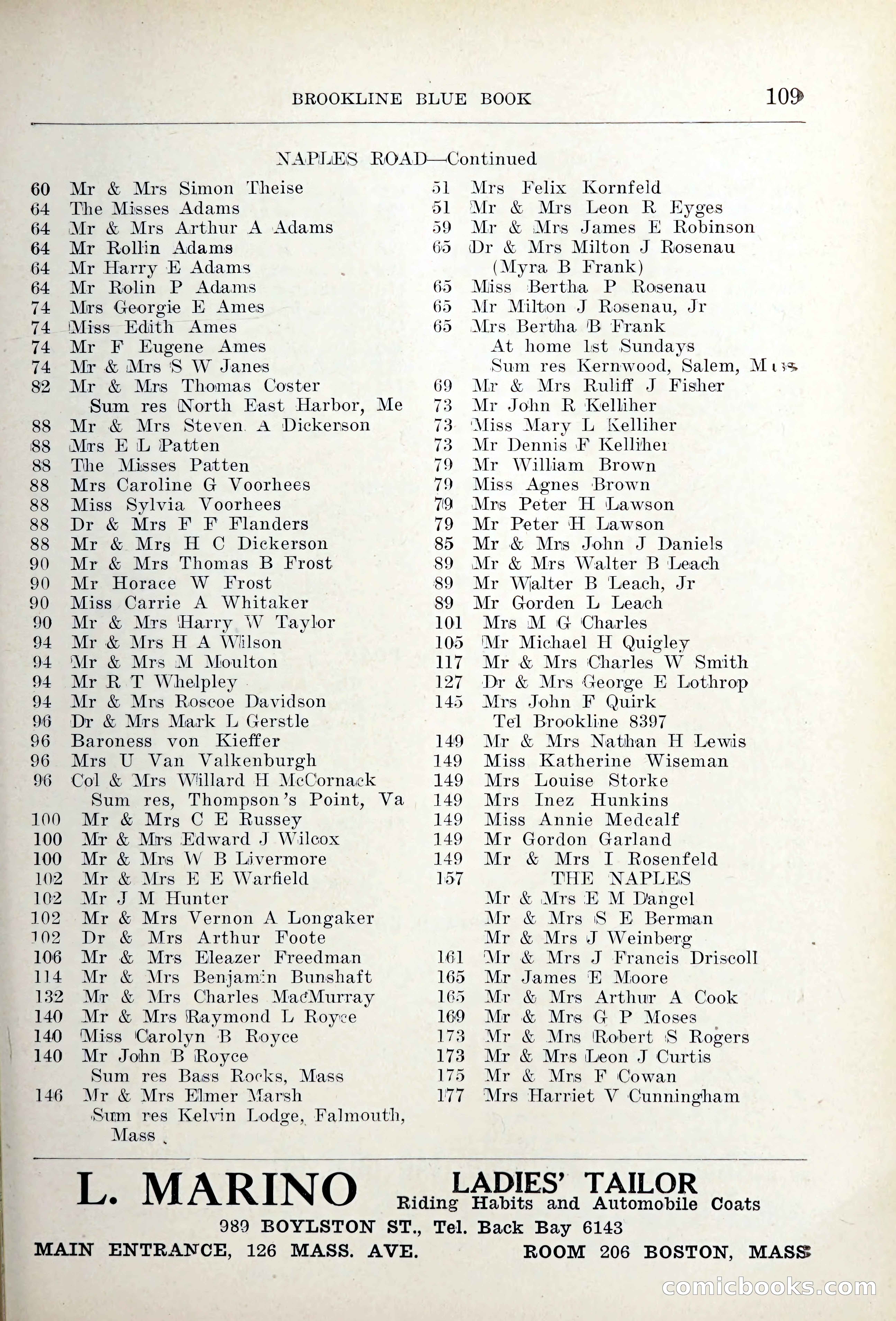 Blue Book of Brookline — page 142 of 354