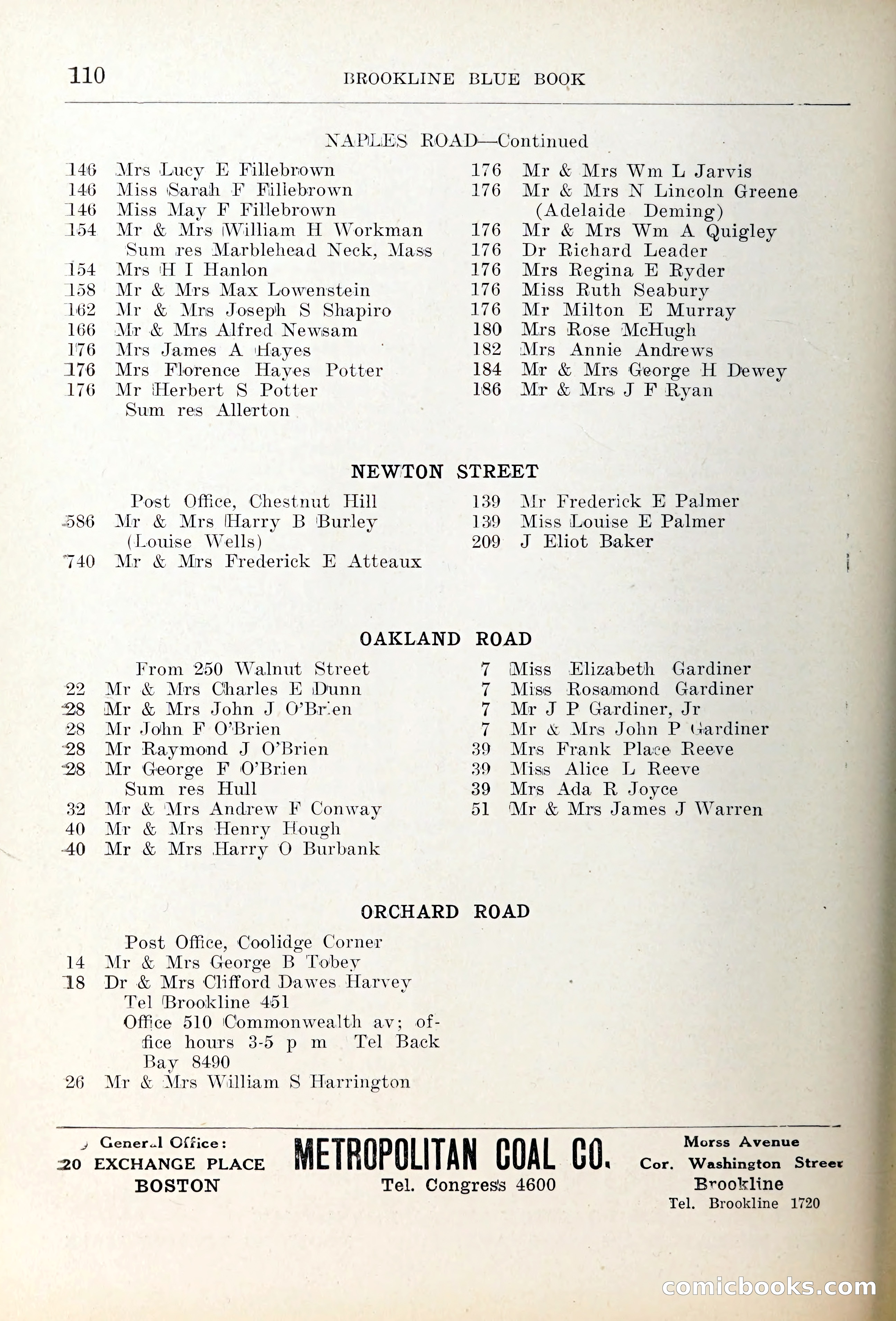 Blue Book of Brookline — page 143 of 354