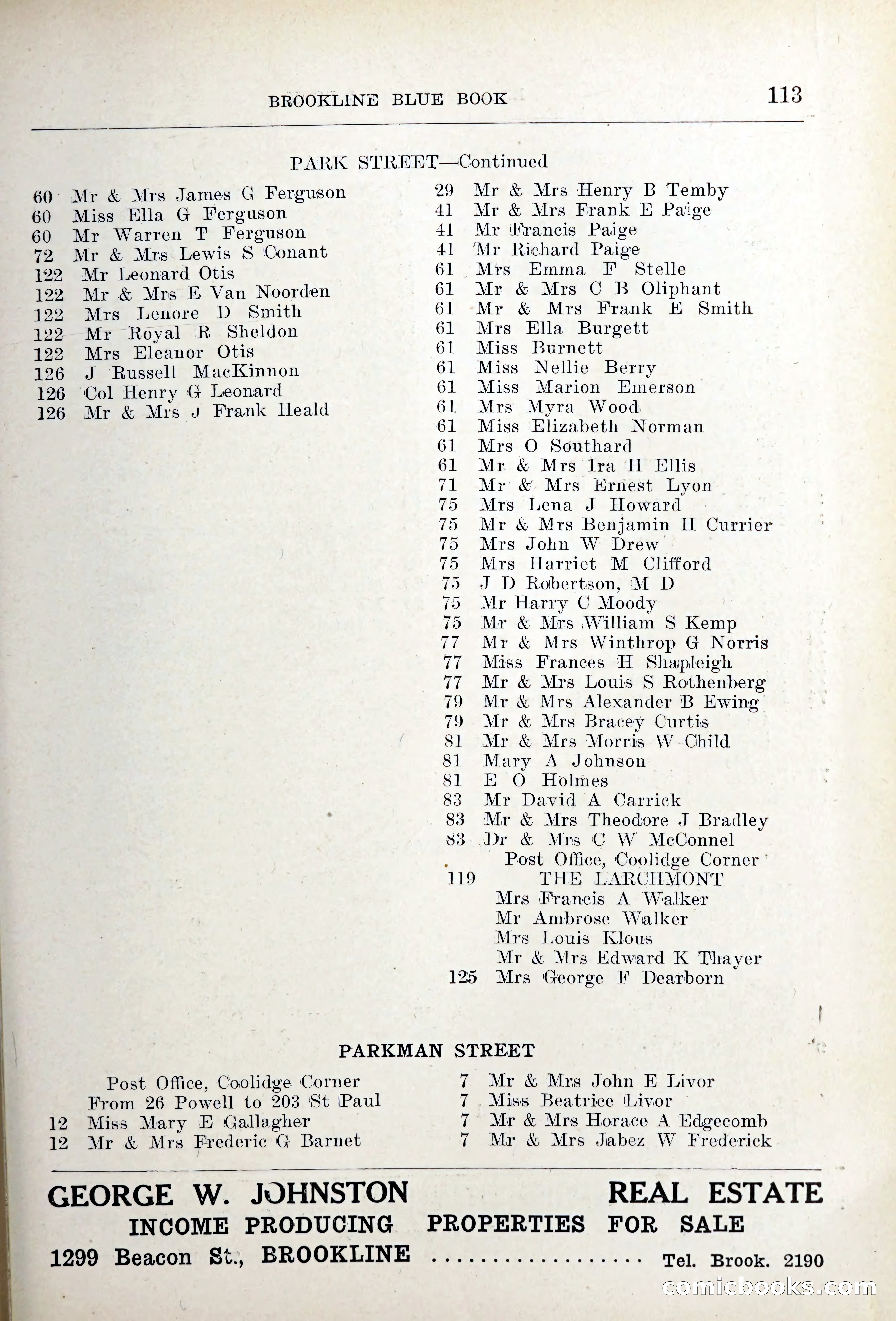 Blue Book of Brookline — page 146 of 354