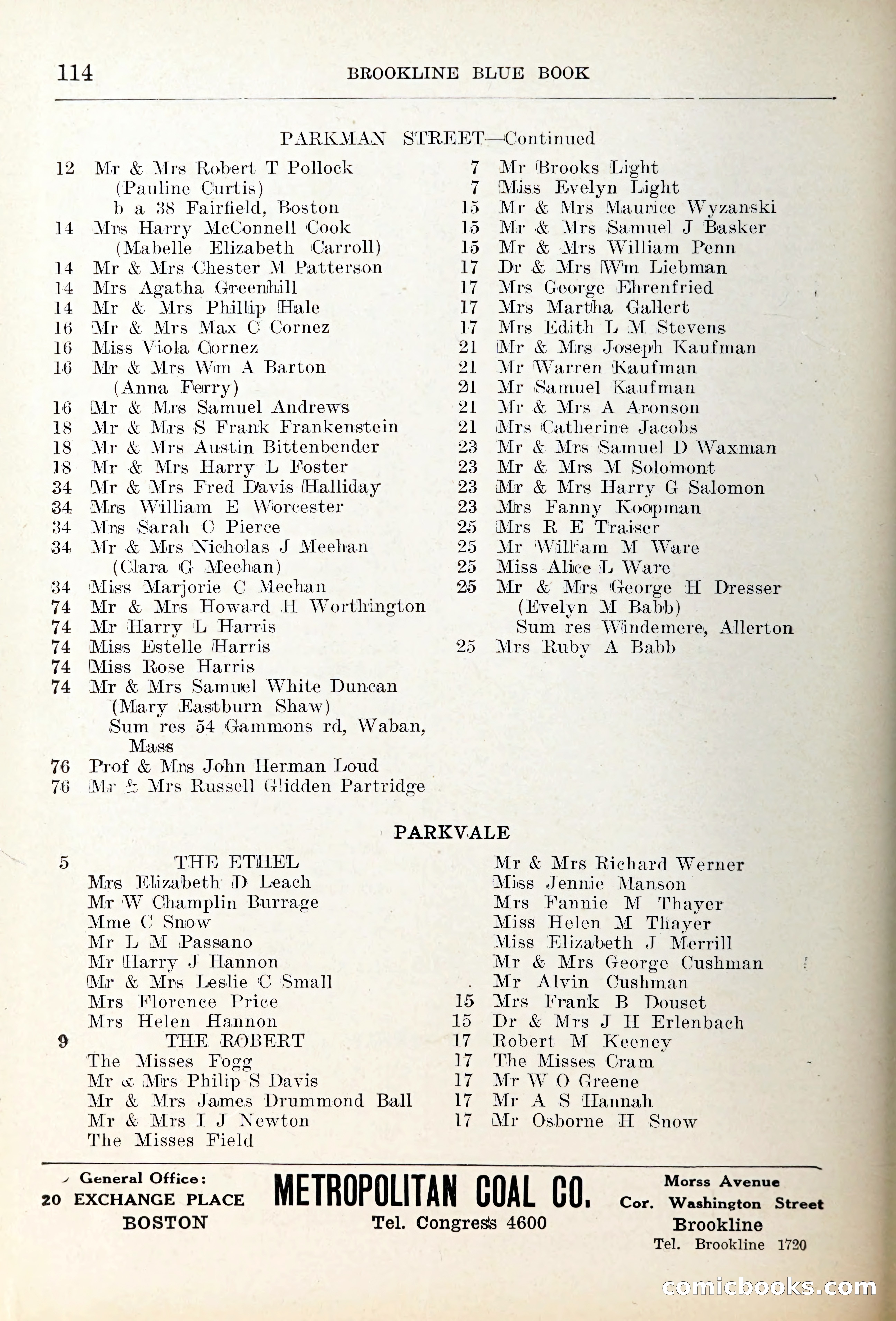 Blue Book of Brookline — page 147 of 354