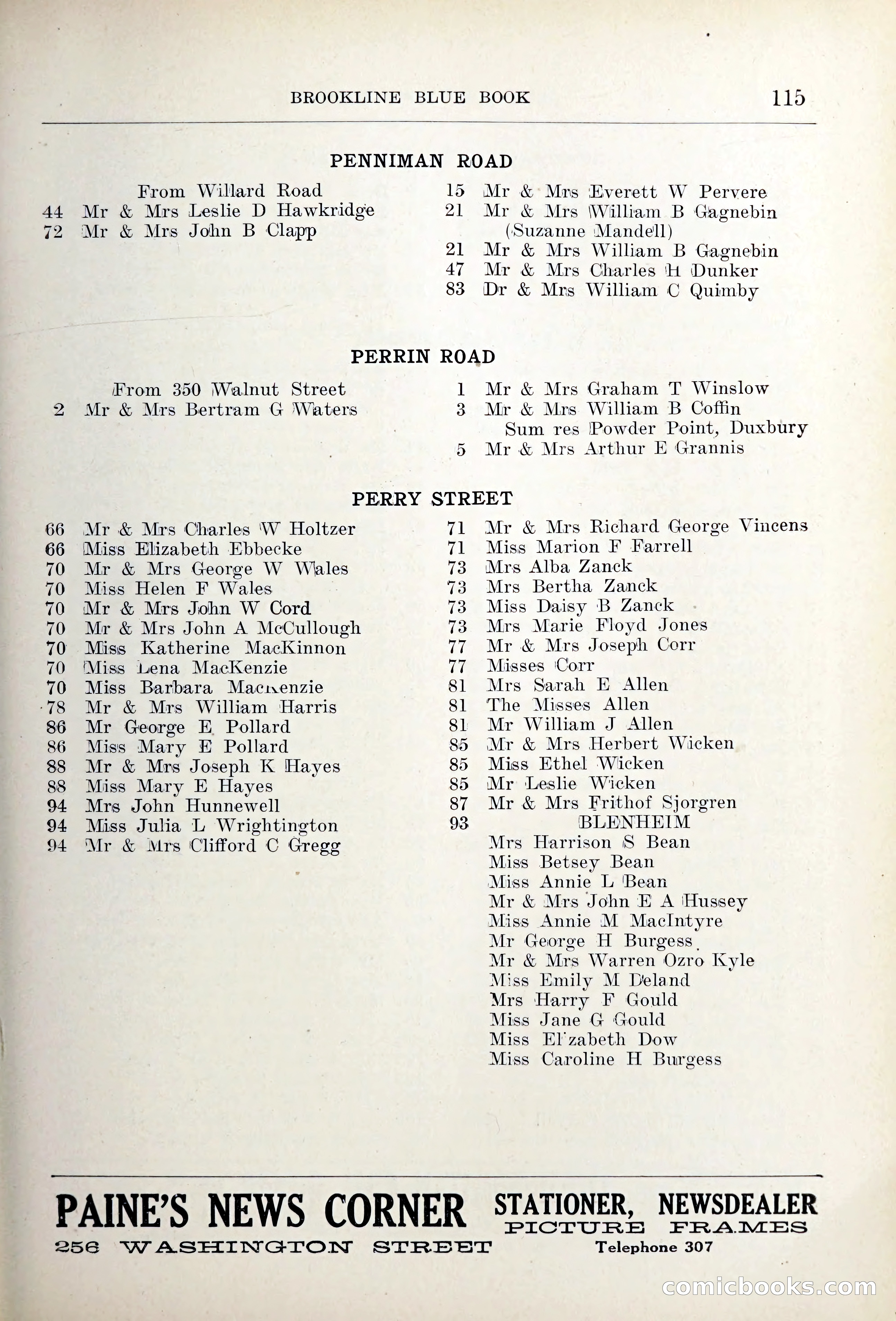 Blue Book of Brookline — page 148 of 354
