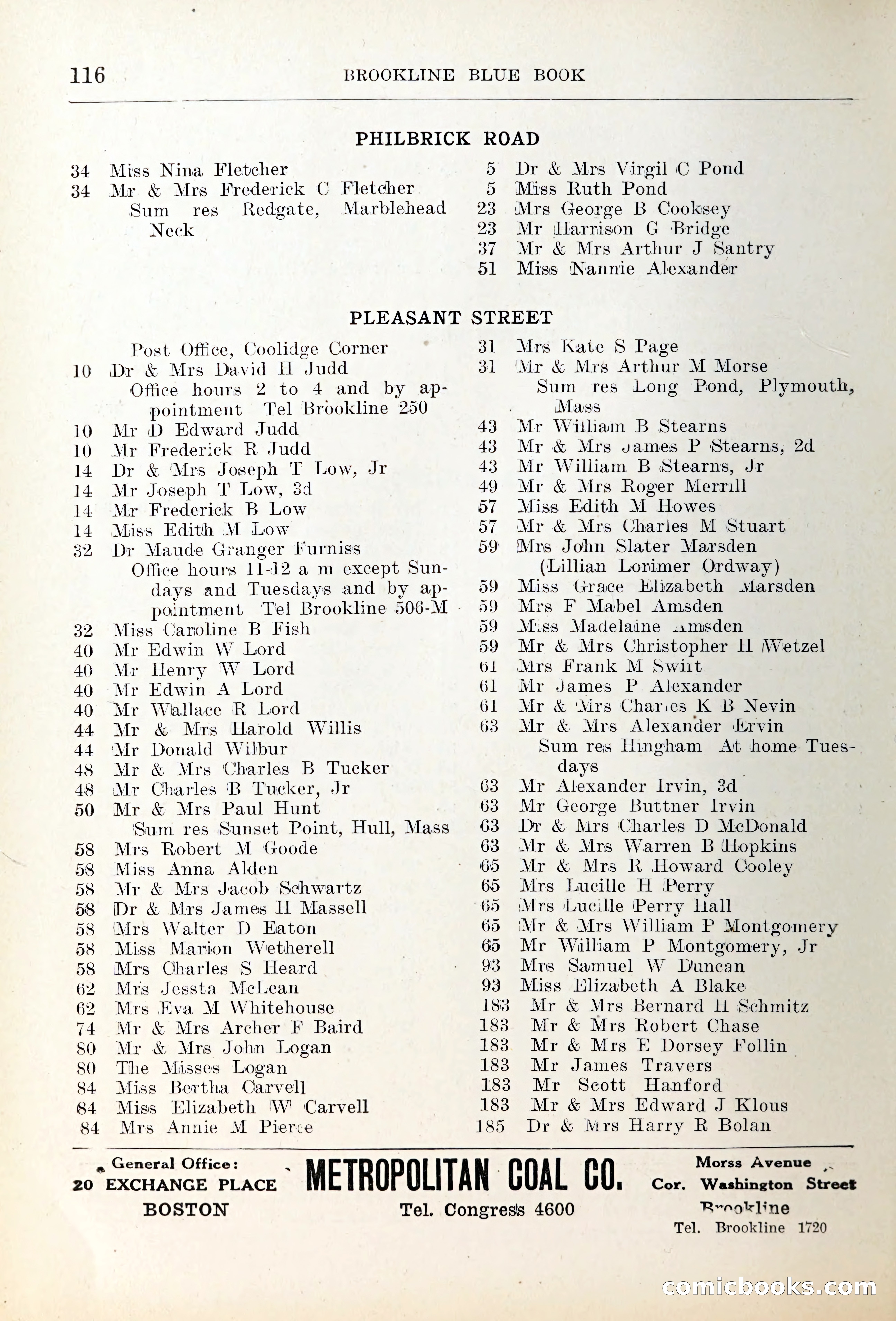 Blue Book of Brookline — page 149 of 354