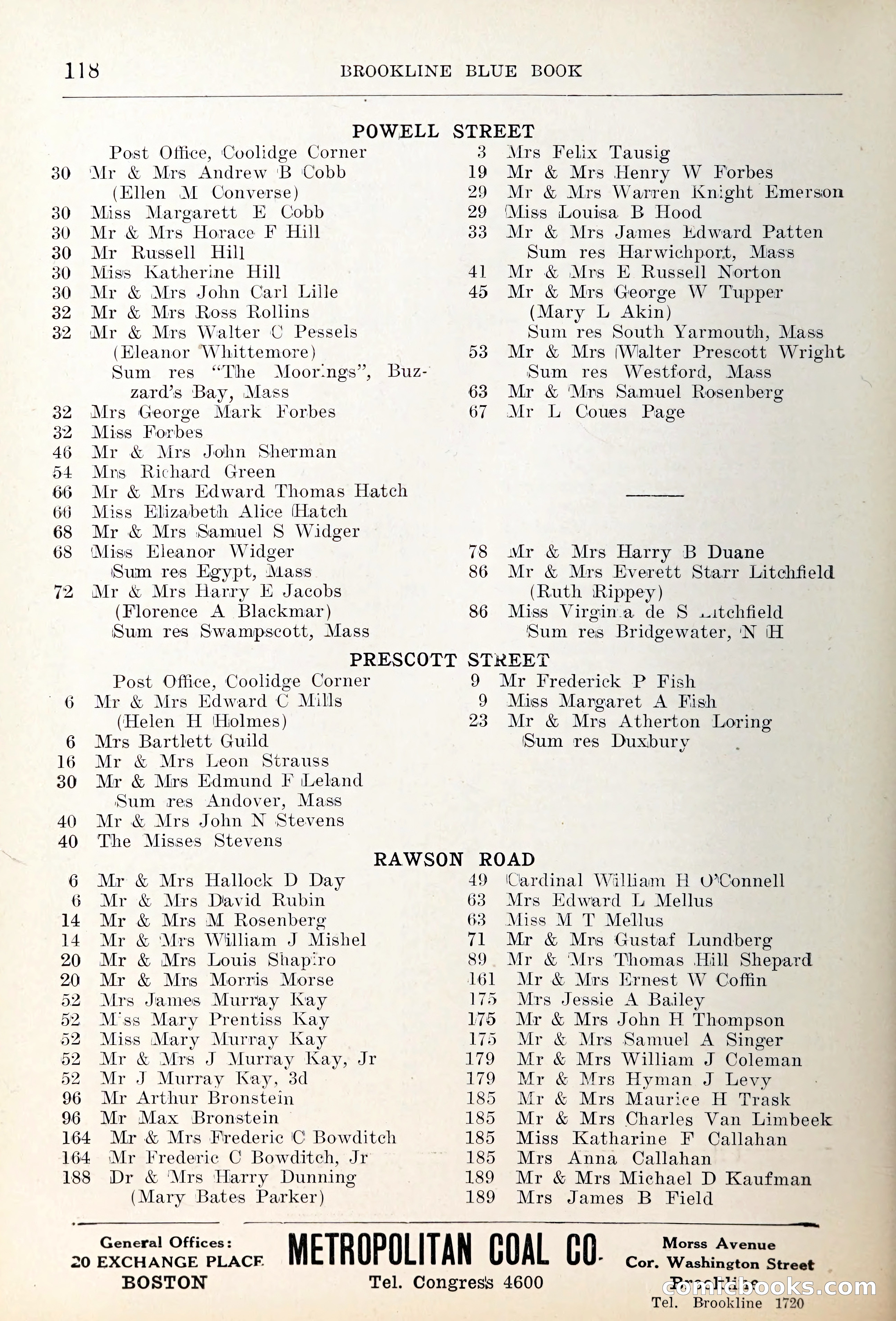 Blue Book of Brookline — page 151 of 354