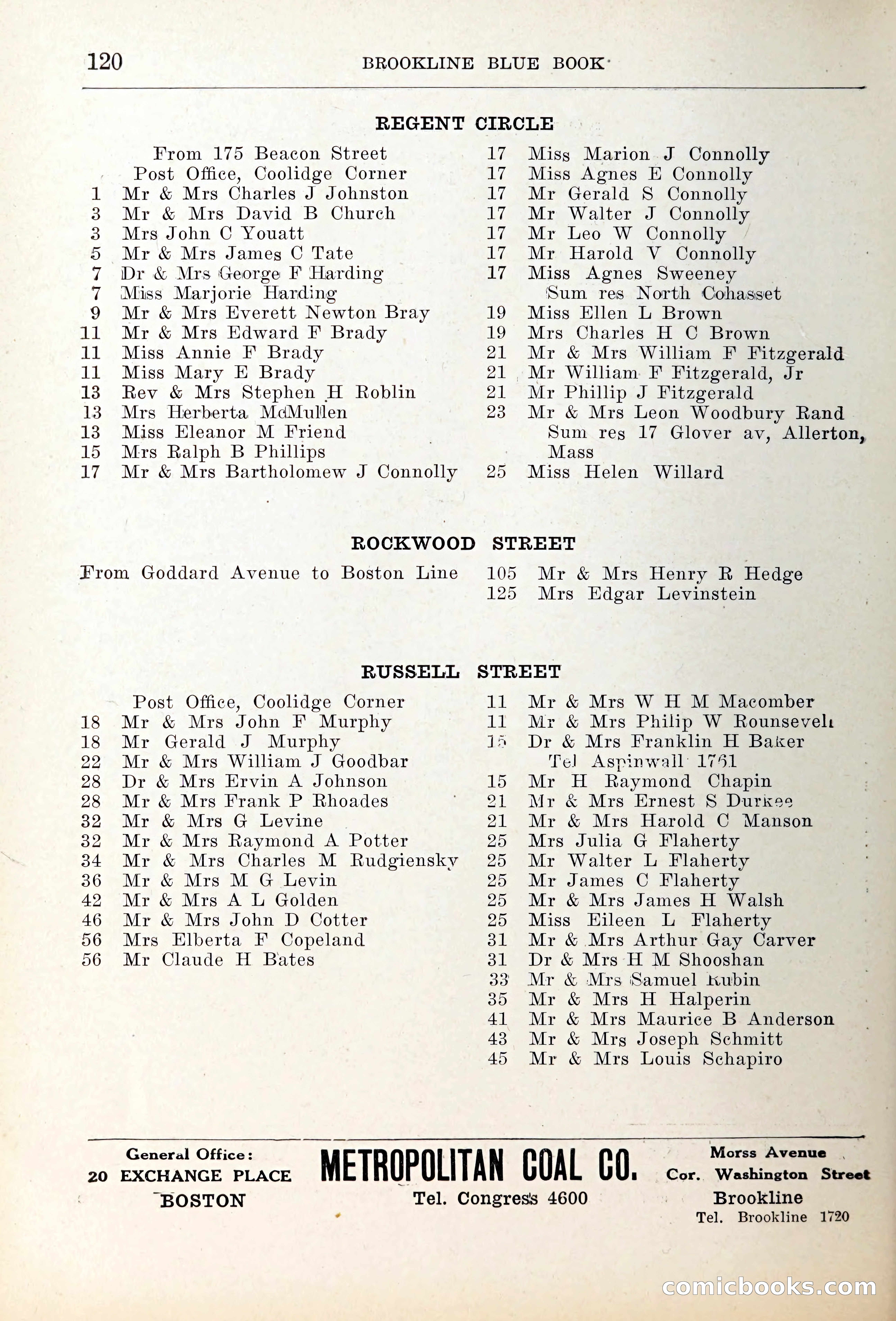 Blue Book of Brookline — page 153 of 354