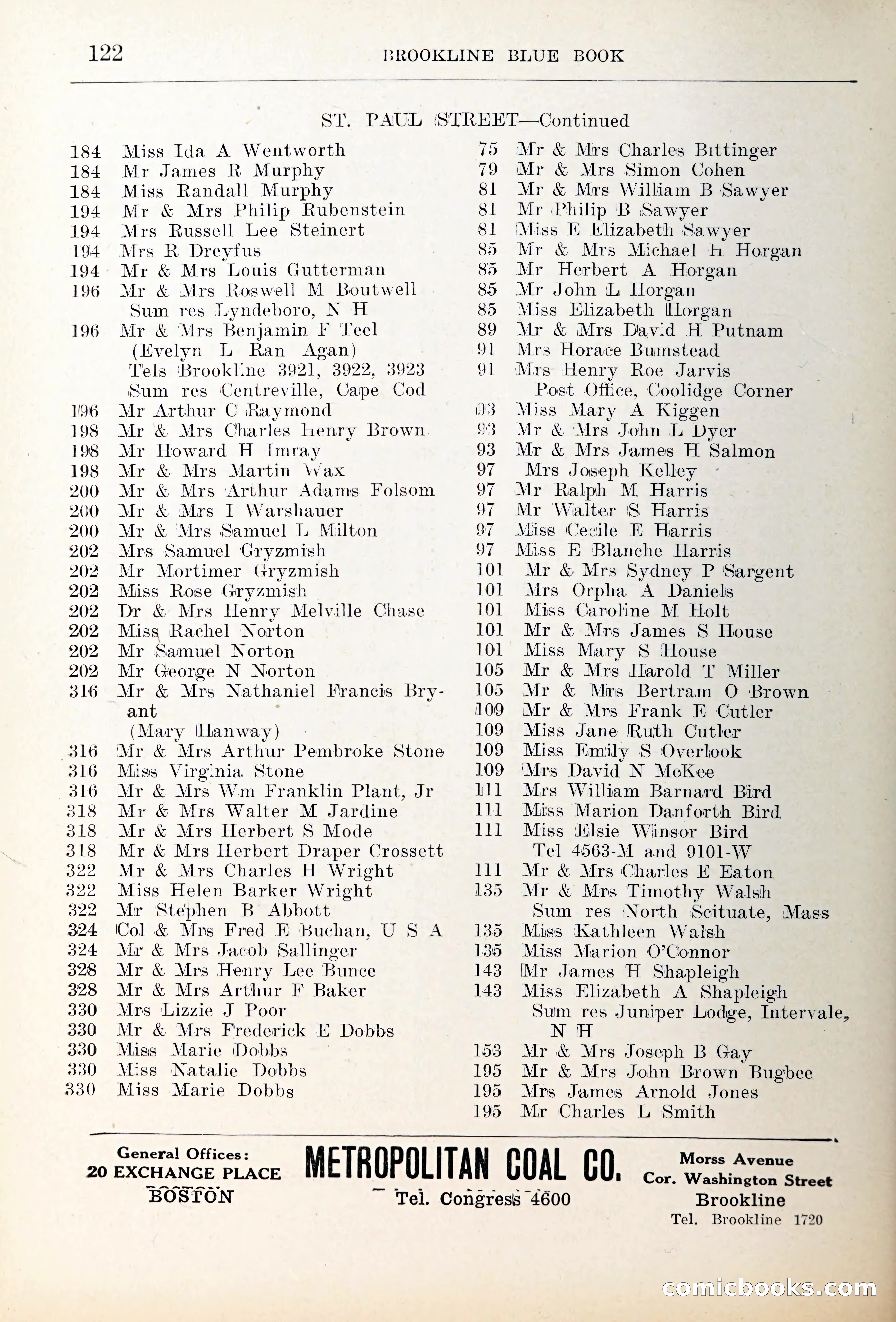 Blue Book of Brookline — page 155 of 354