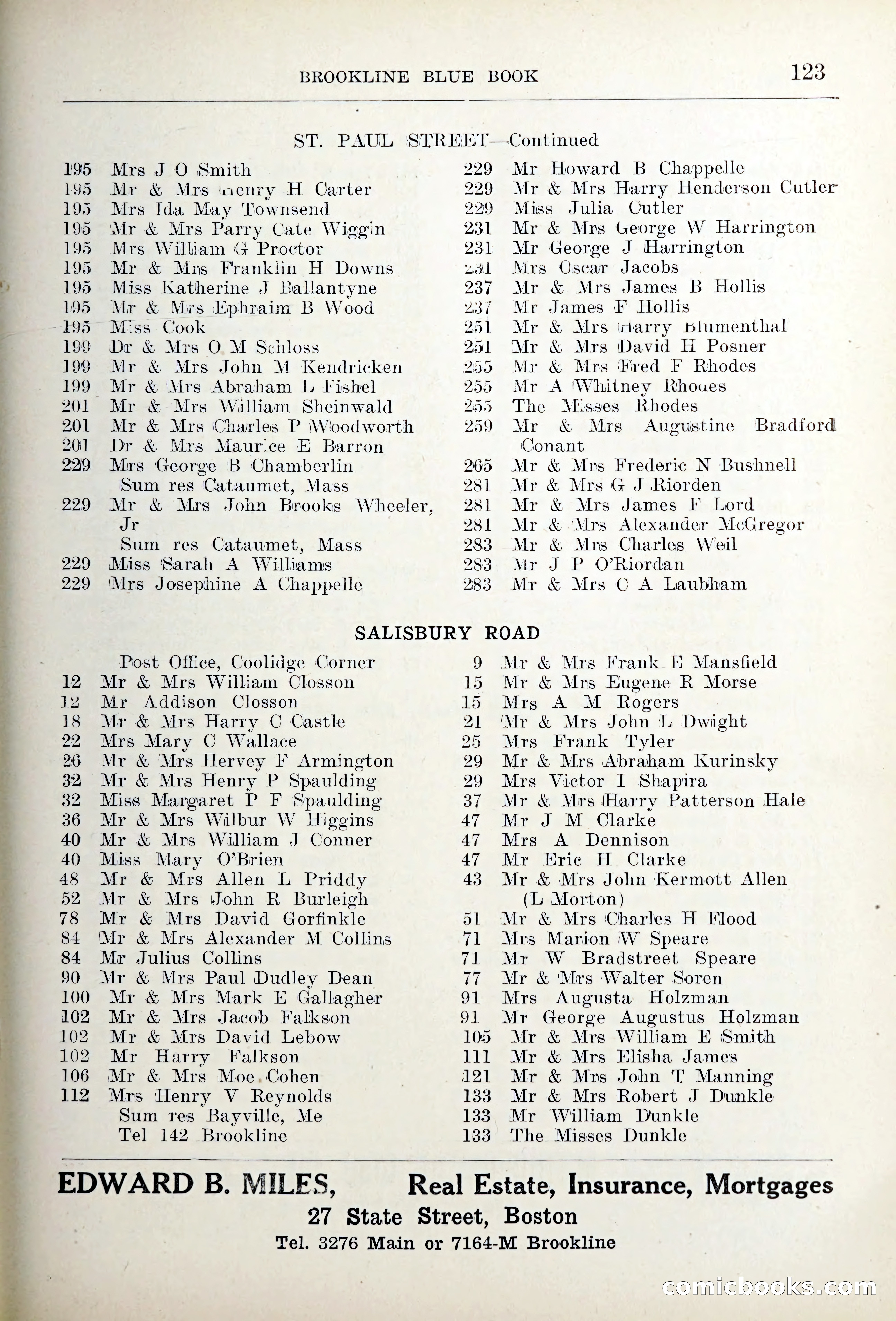 Blue Book of Brookline — page 156 of 354