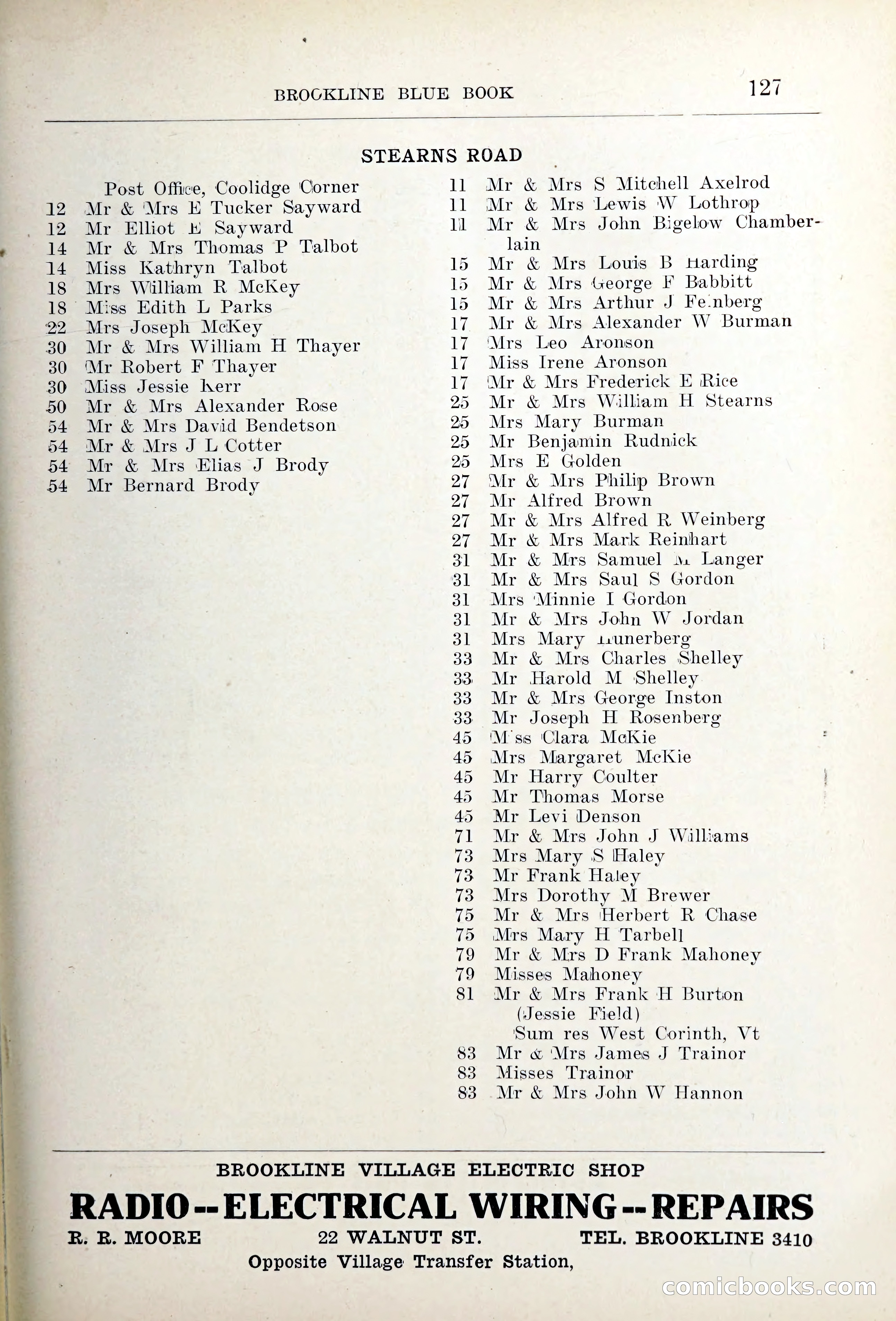 Blue Book of Brookline — page 160 of 354