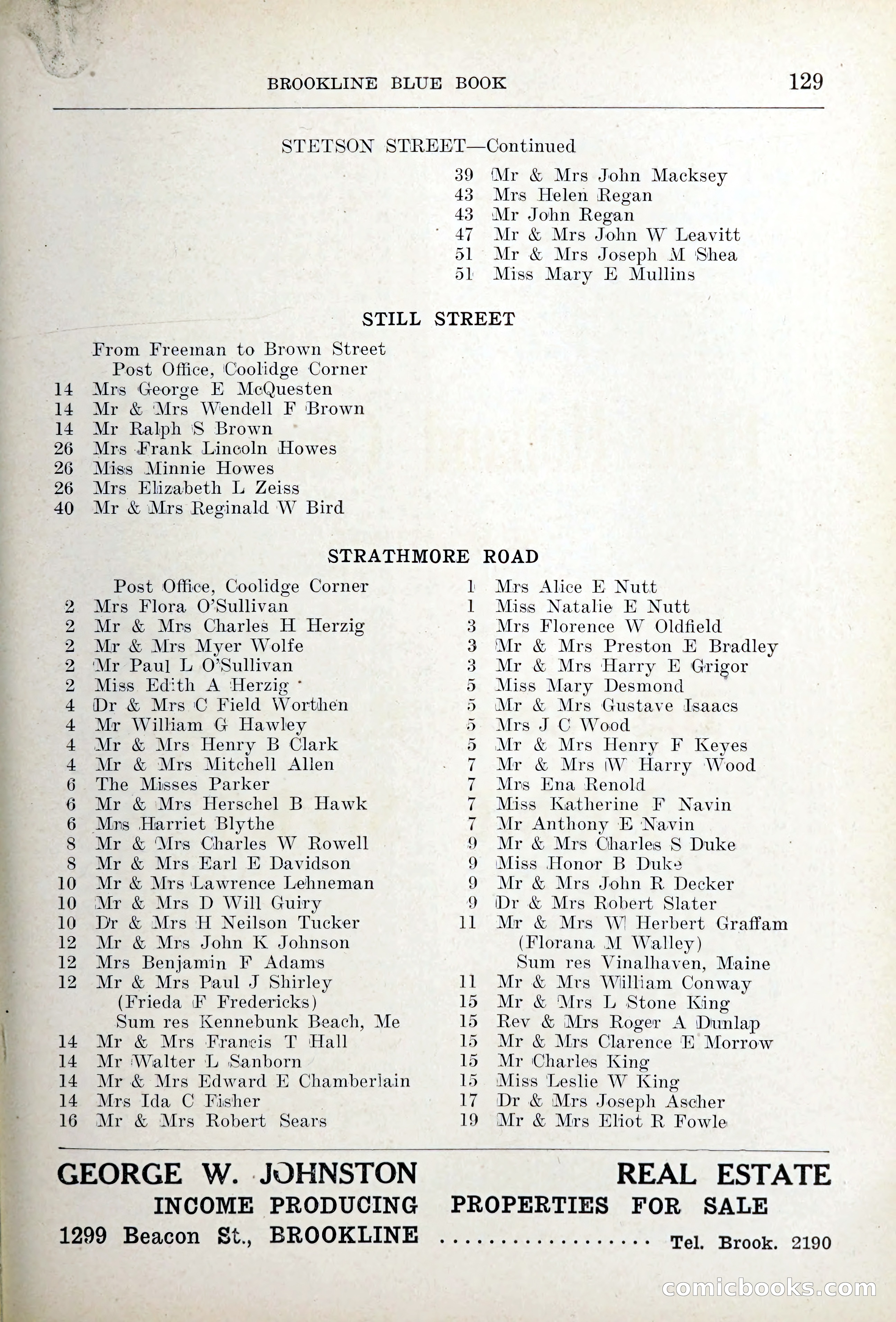 Blue Book of Brookline — page 164 of 354
