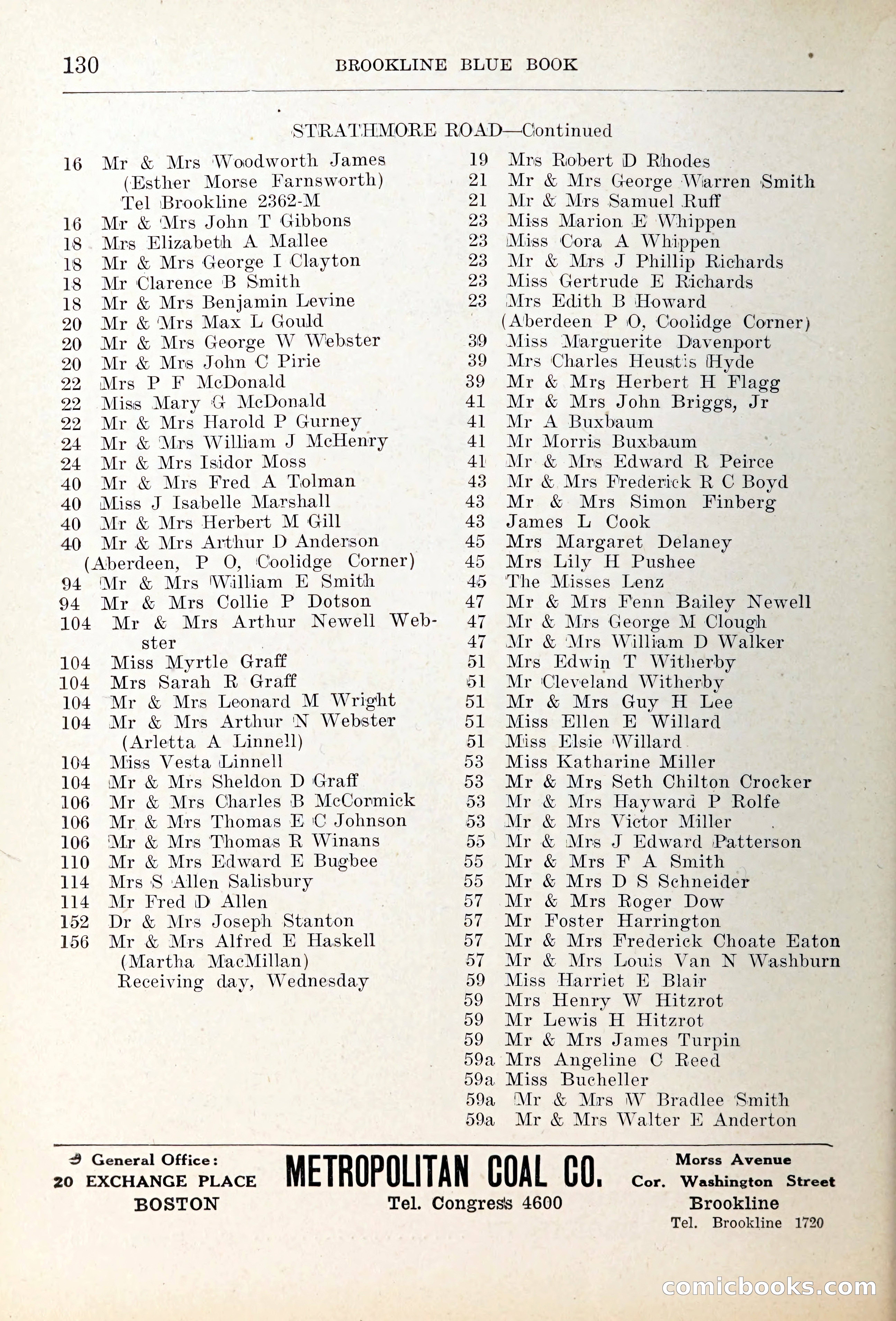 Blue Book of Brookline — page 165 of 354