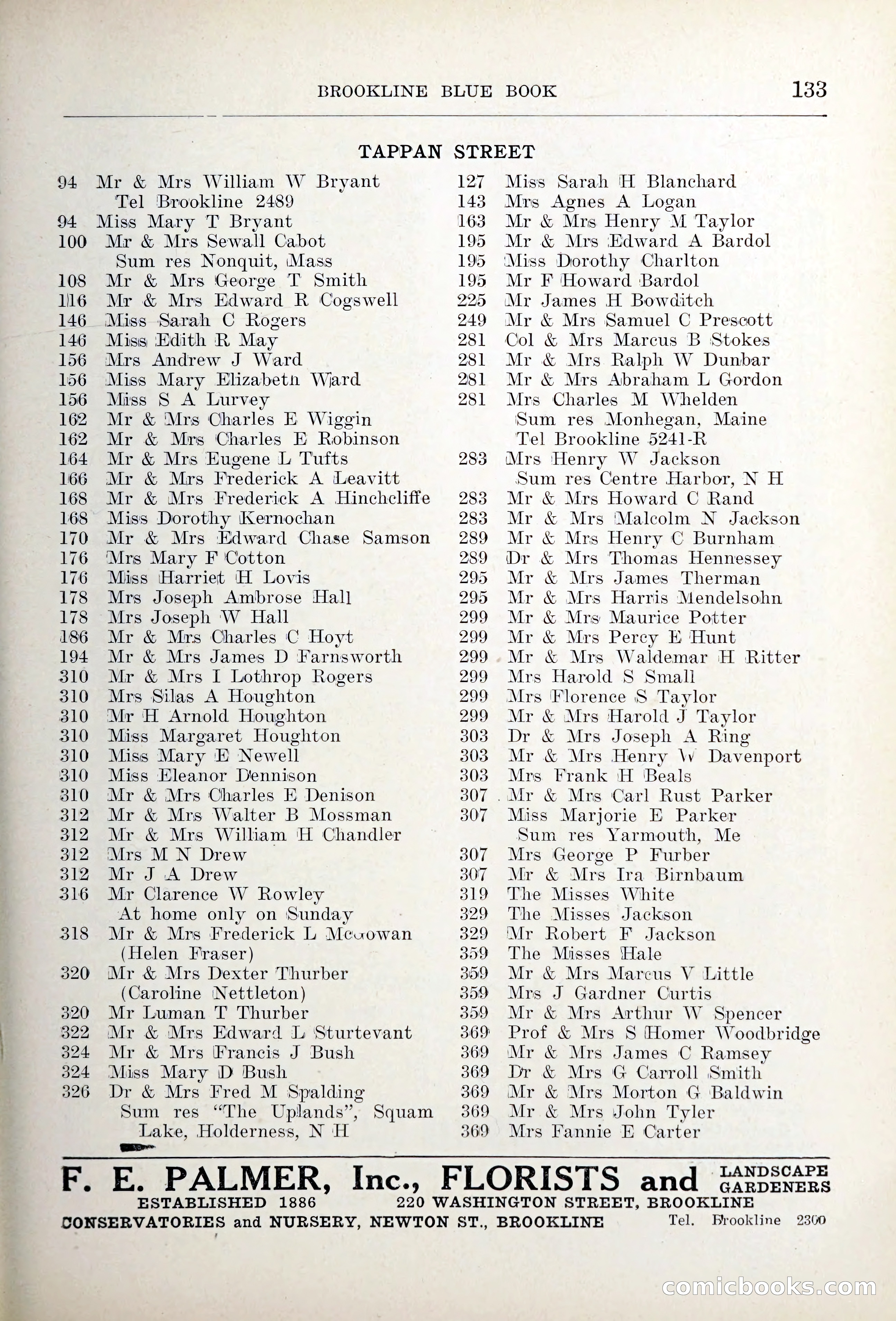Blue Book of Brookline — page 168 of 354