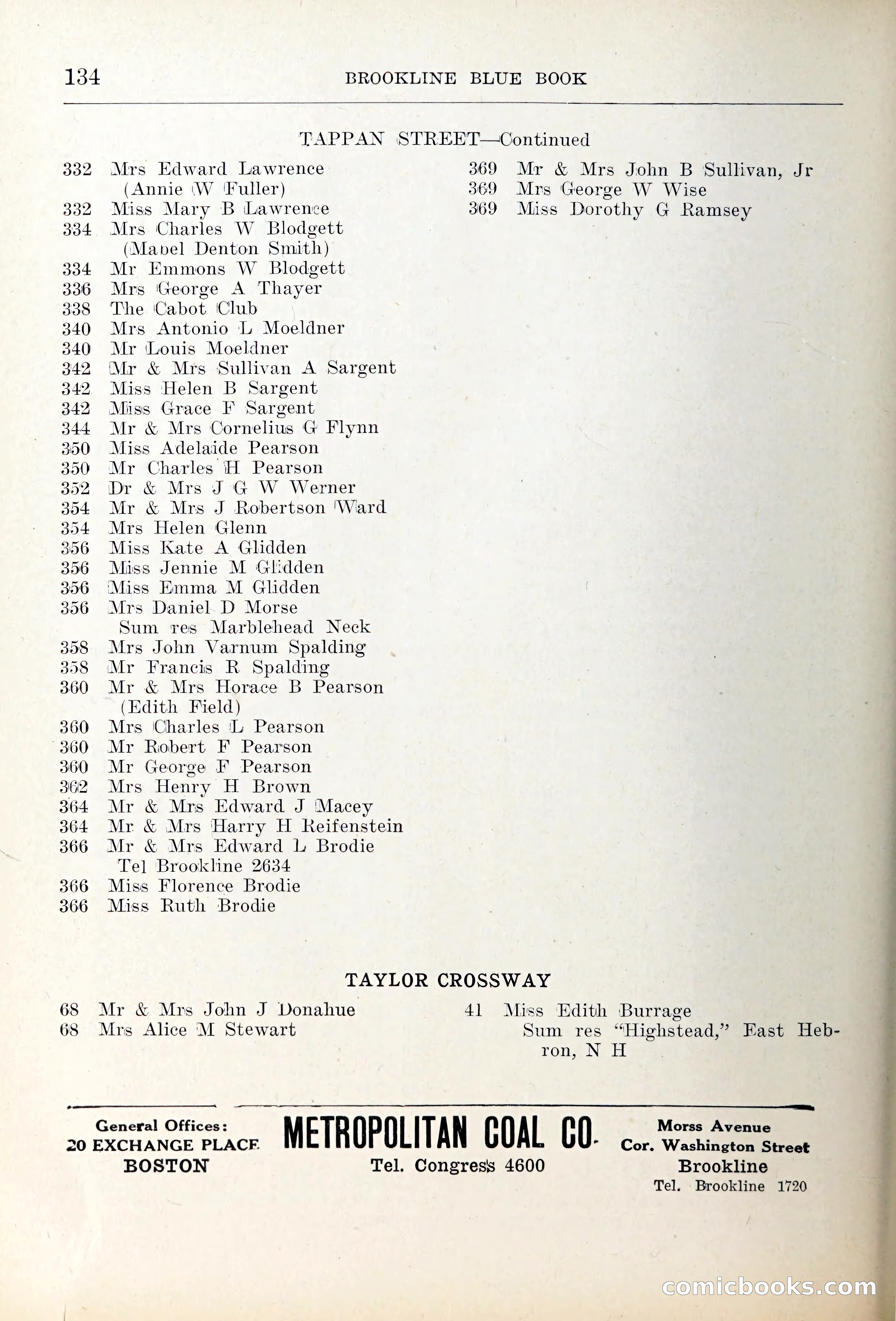 Blue Book of Brookline — page 169 of 354