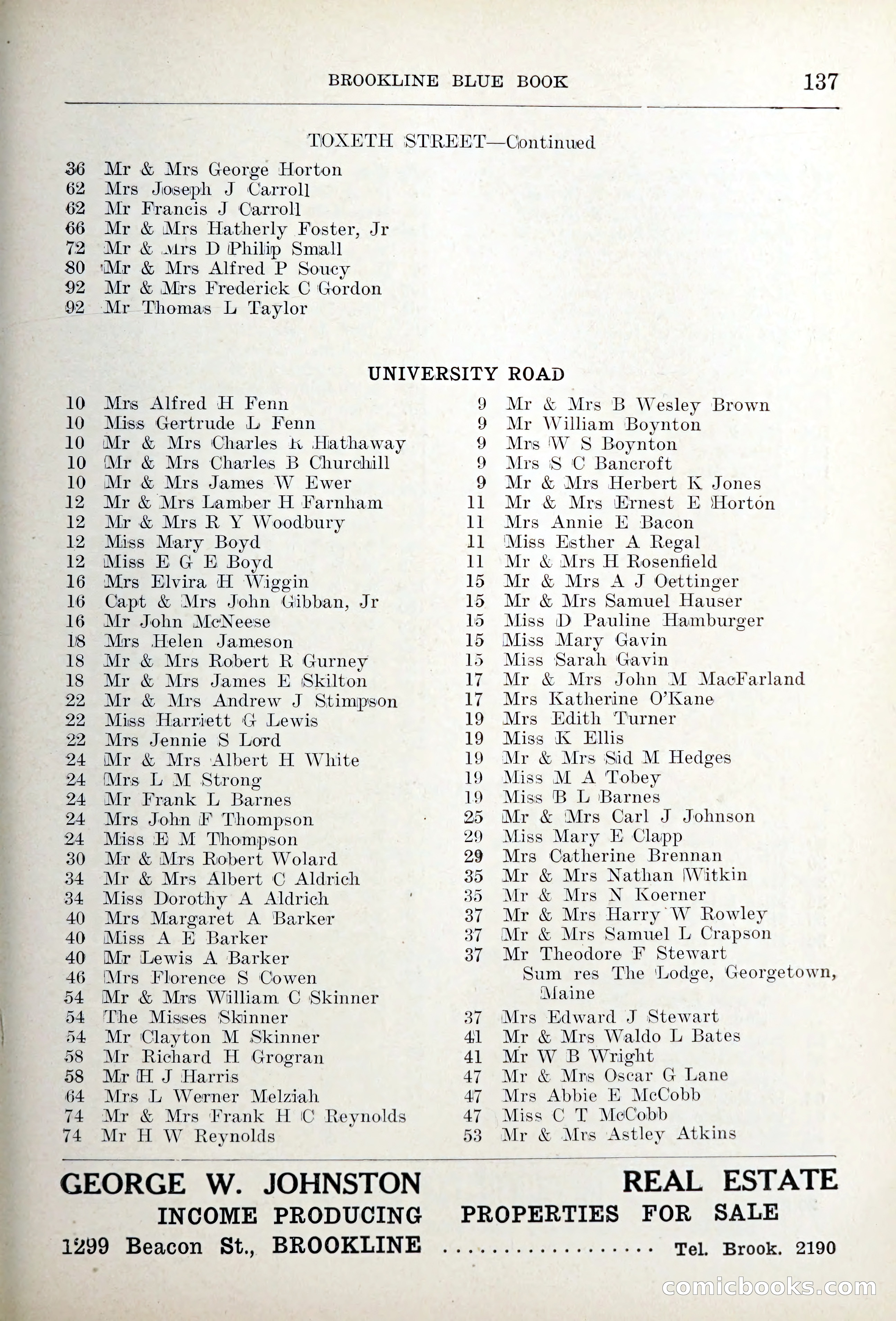 Blue Book of Brookline — page 172 of 354