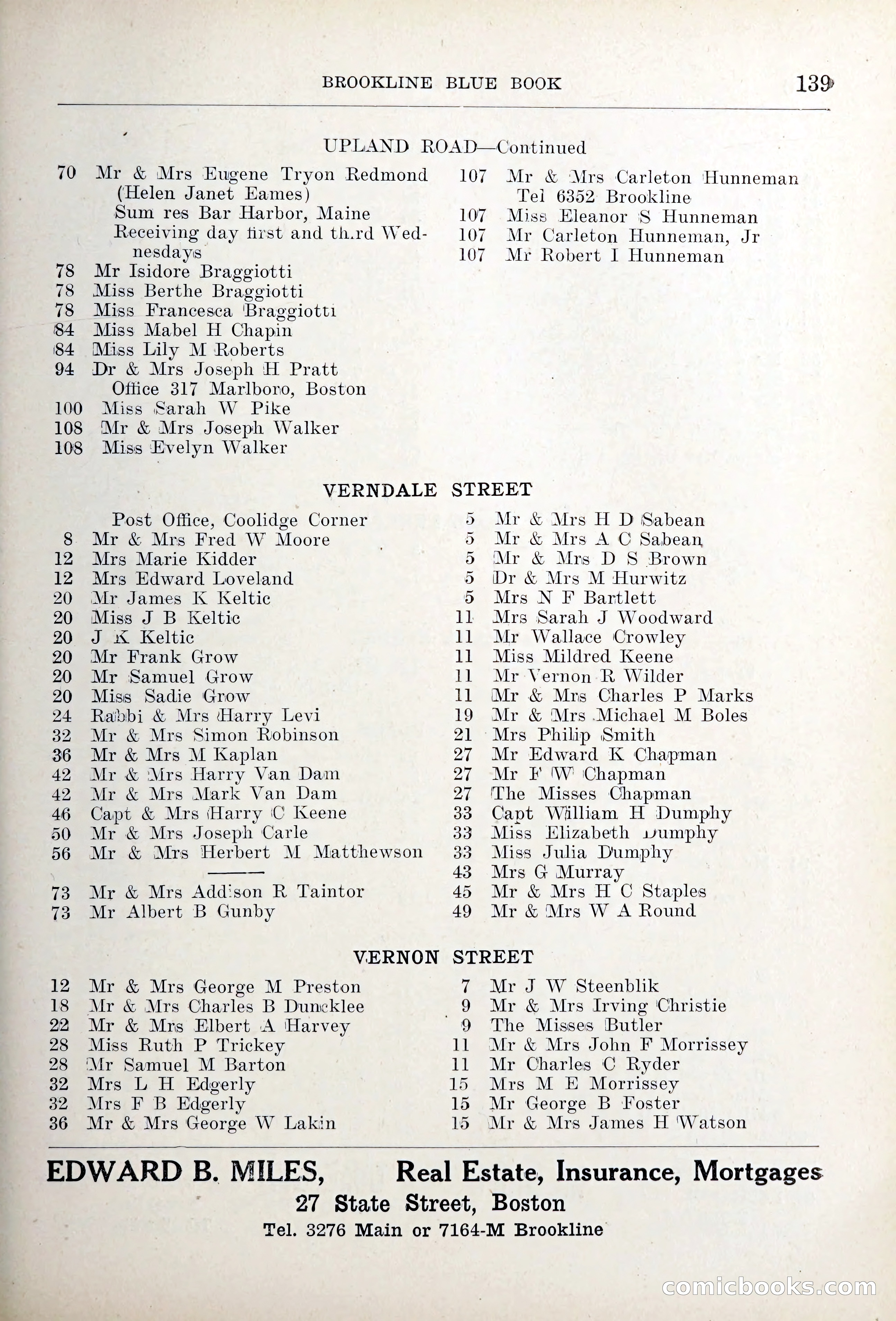 Blue Book of Brookline — page 174 of 354