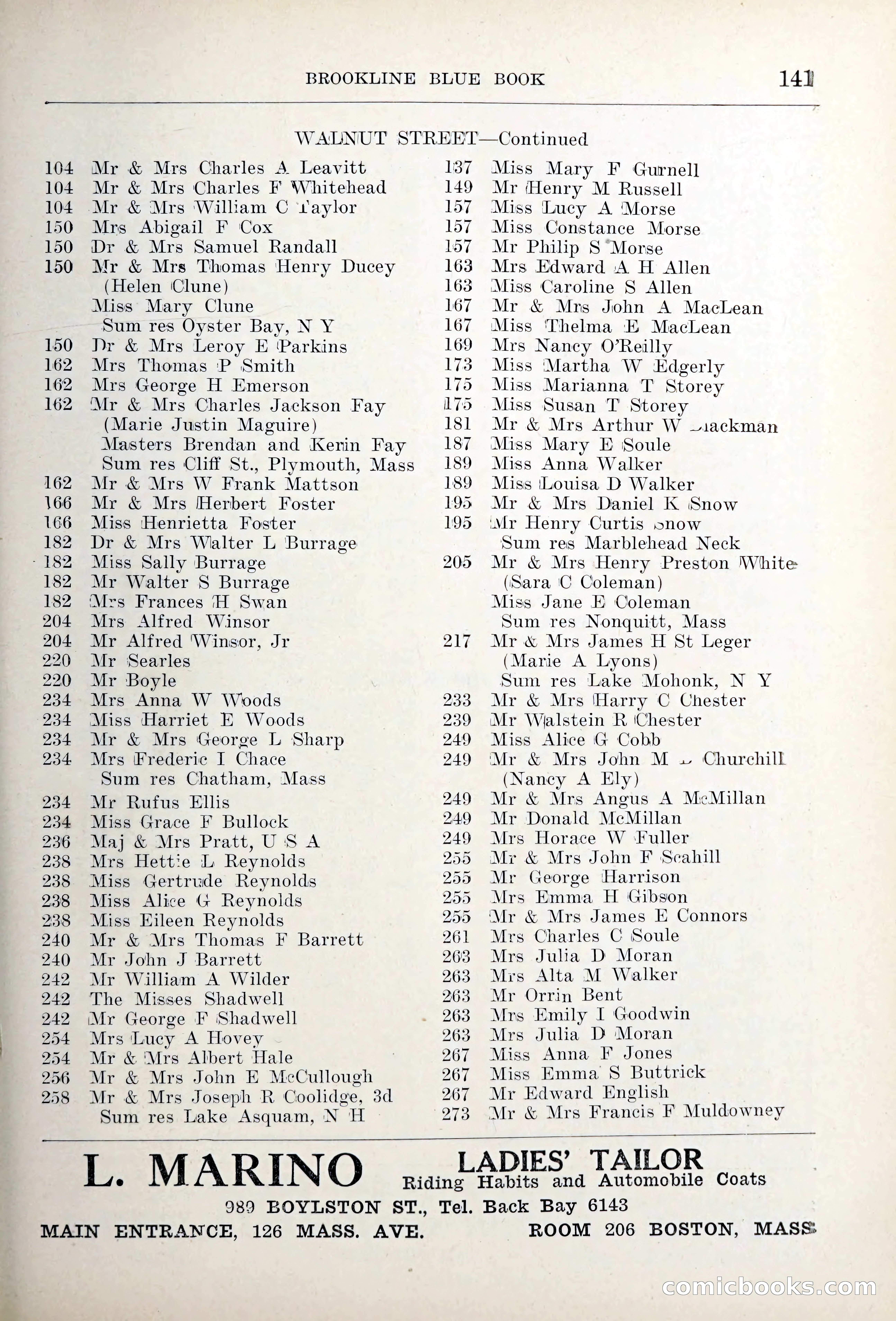Blue Book of Brookline — page 176 of 354