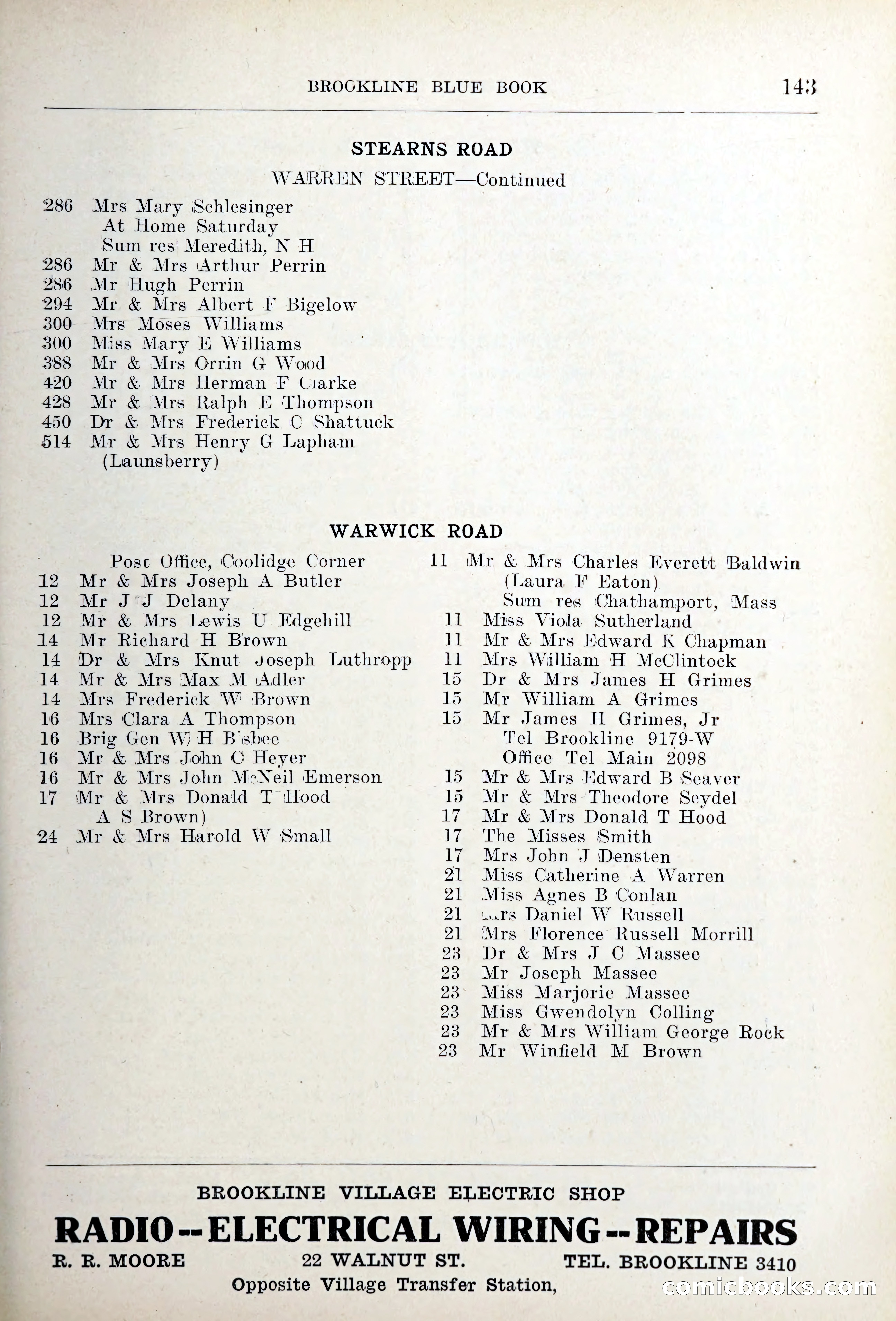 Blue Book of Brookline — page 178 of 354