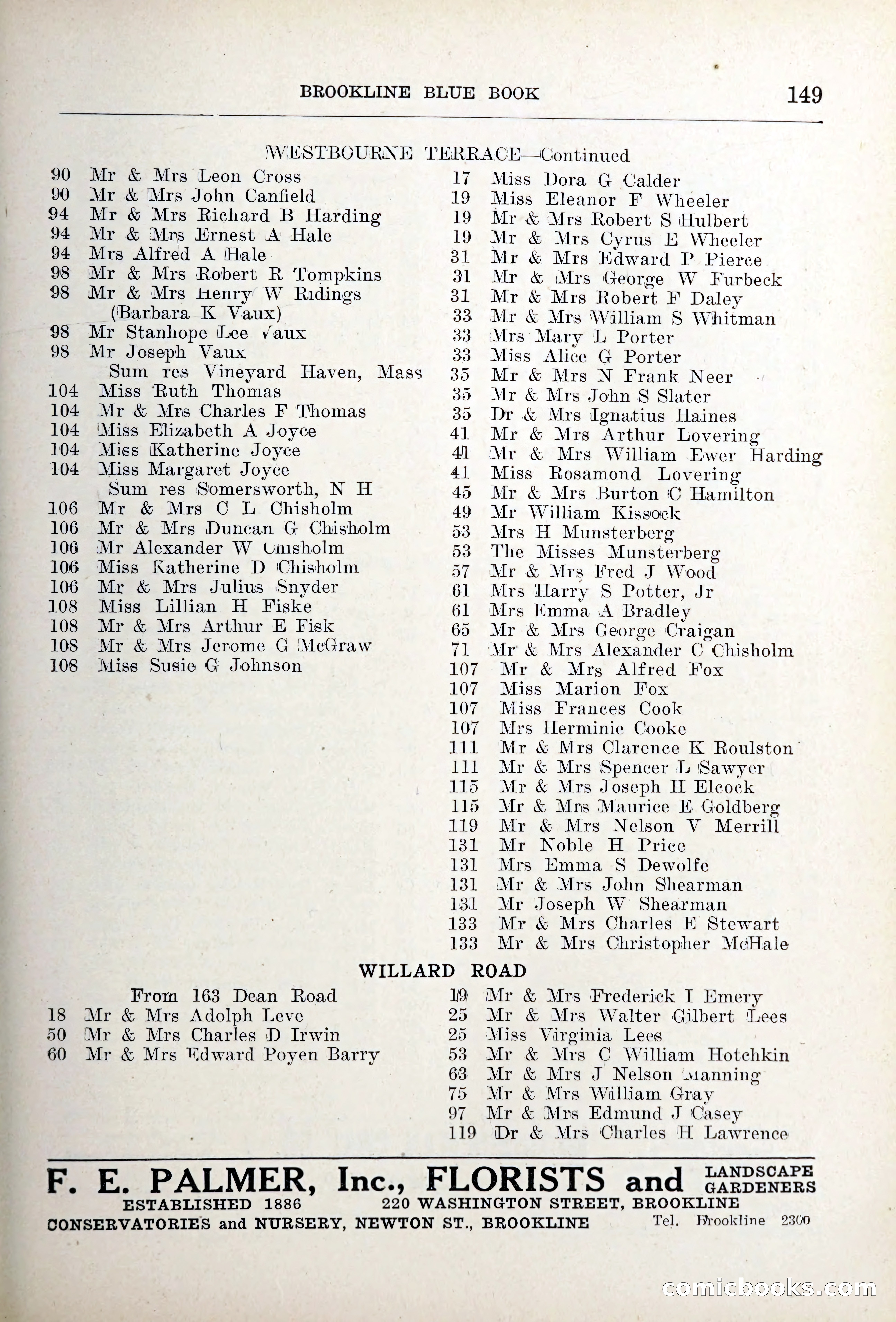 Blue Book of Brookline — page 184 of 354