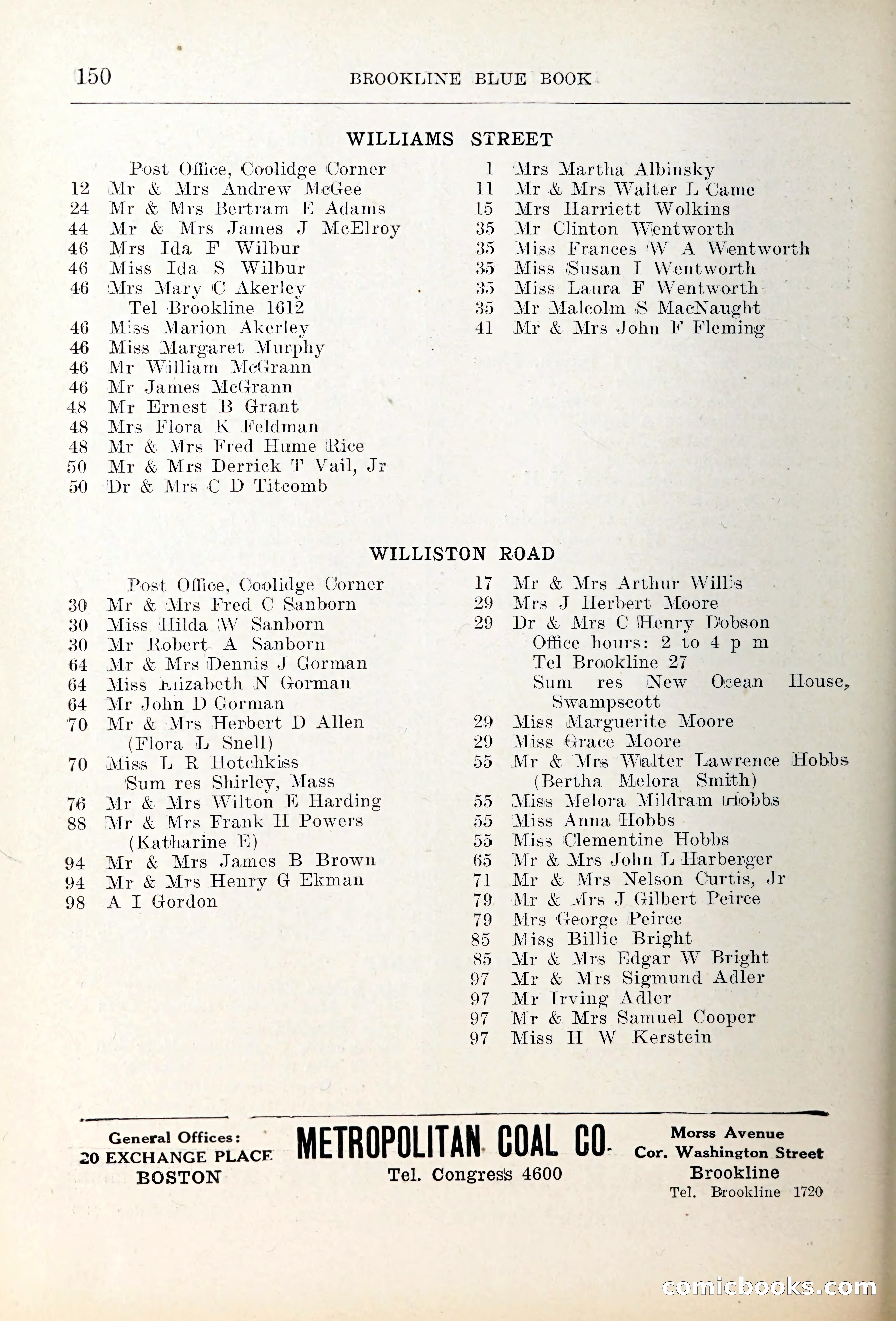 Blue Book of Brookline — page 185 of 354